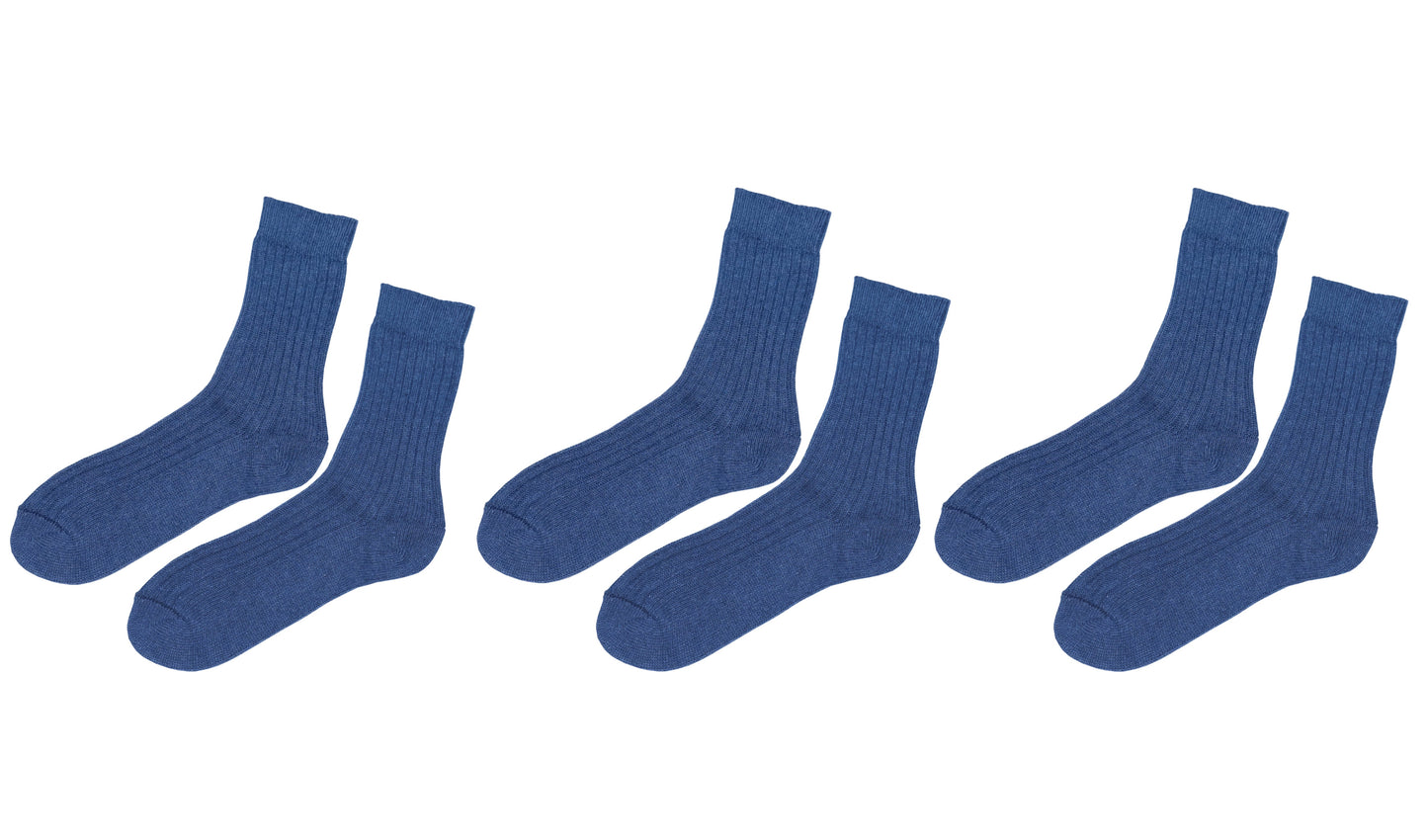 tittimitti® 100% Organic Cotton Women's Boot Socks. 3 Pairs. Made in Italy.