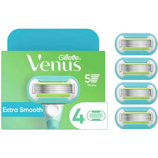 Gillette® Venus Extra Smooth 5-Blade Razor Refill Cartridge, 4-Pack