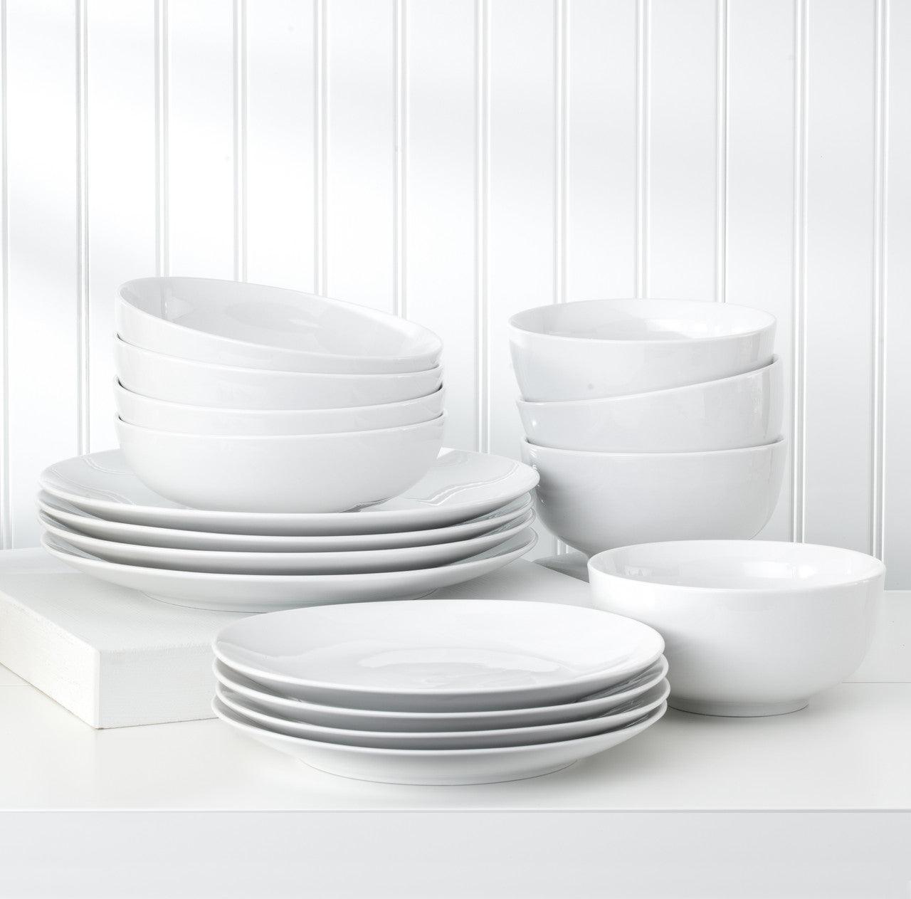 White Essential Coupe Porcelain Dinner Plate
