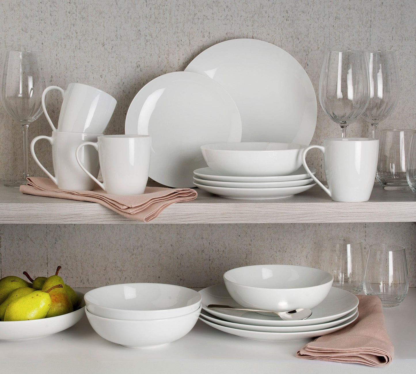 Claire Everyday Classic Coupe 16 Piece Dinnerware Set
