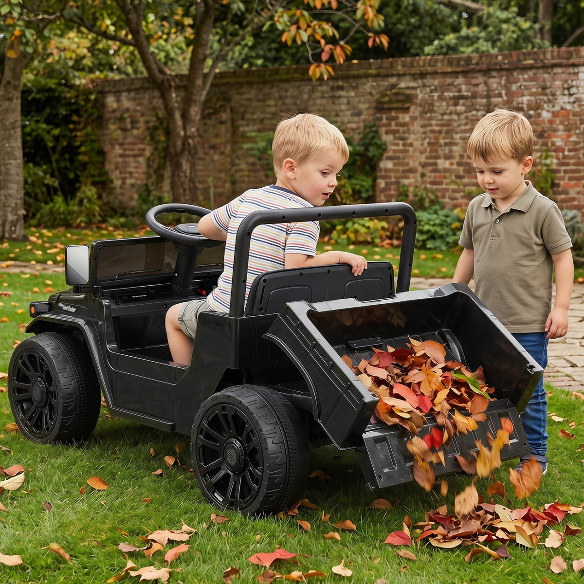 12V Electric Ride On Truck with Dump Bed and Remote Control