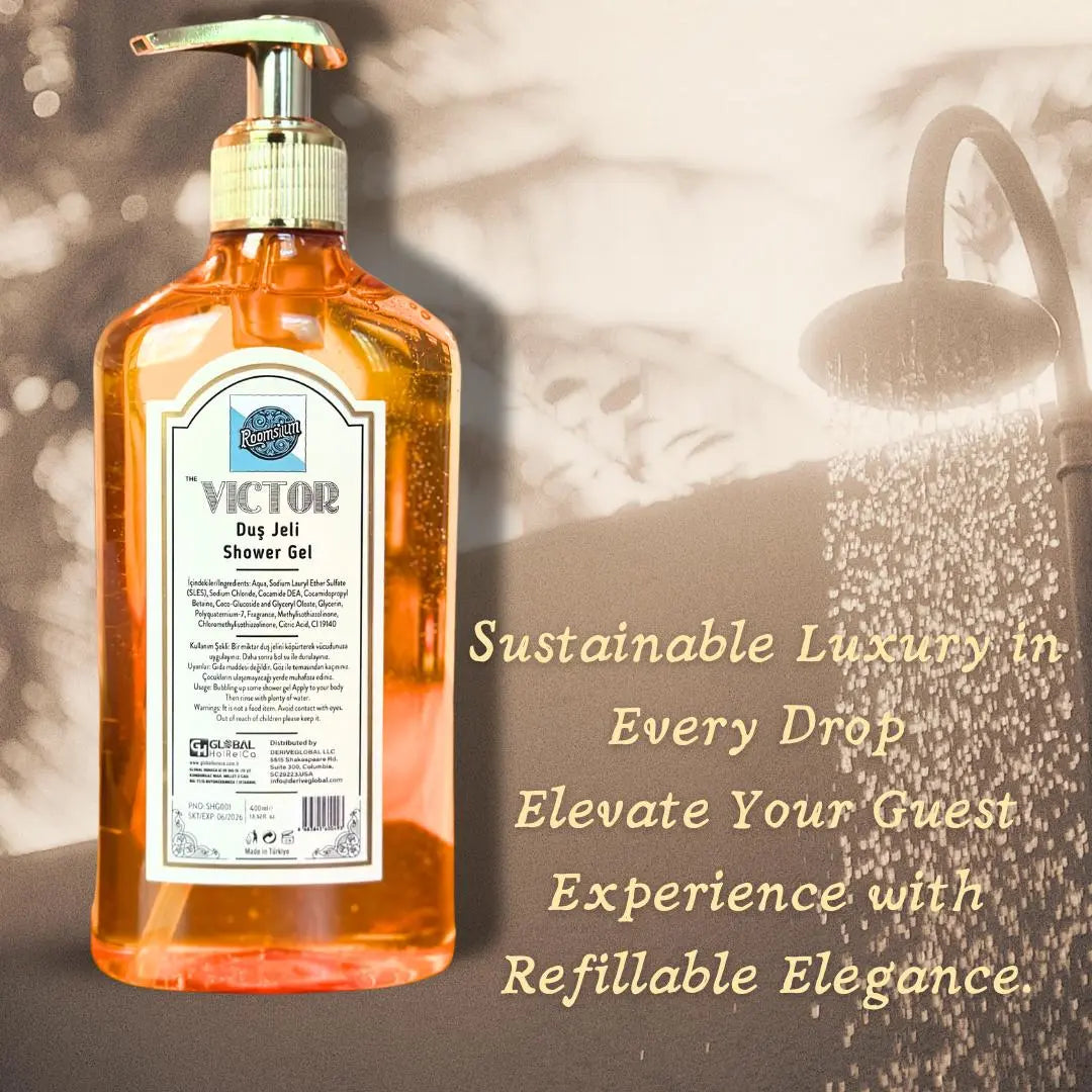 Roomsium Refillable Shower Gel 400 Ml With Wall Mounting Kit