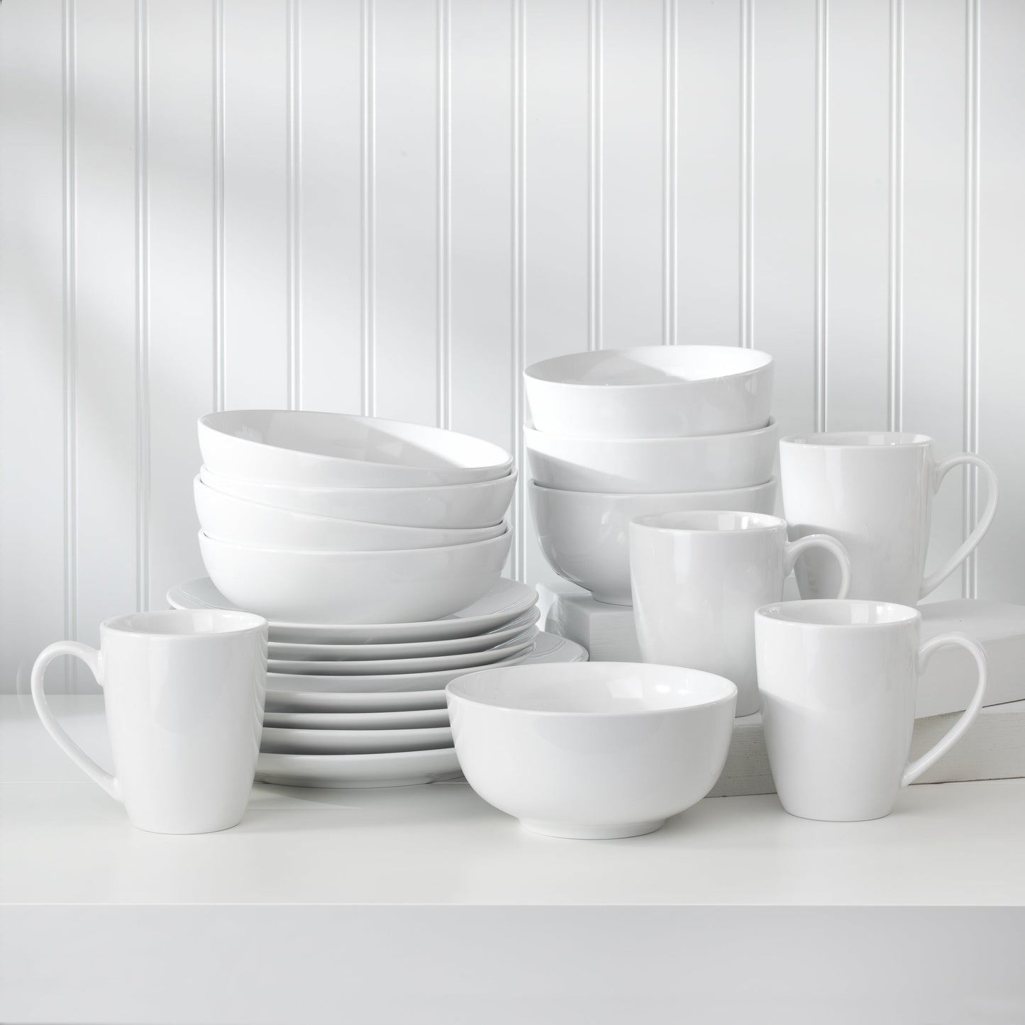 White Essential 12 oz Porcelain Mugs