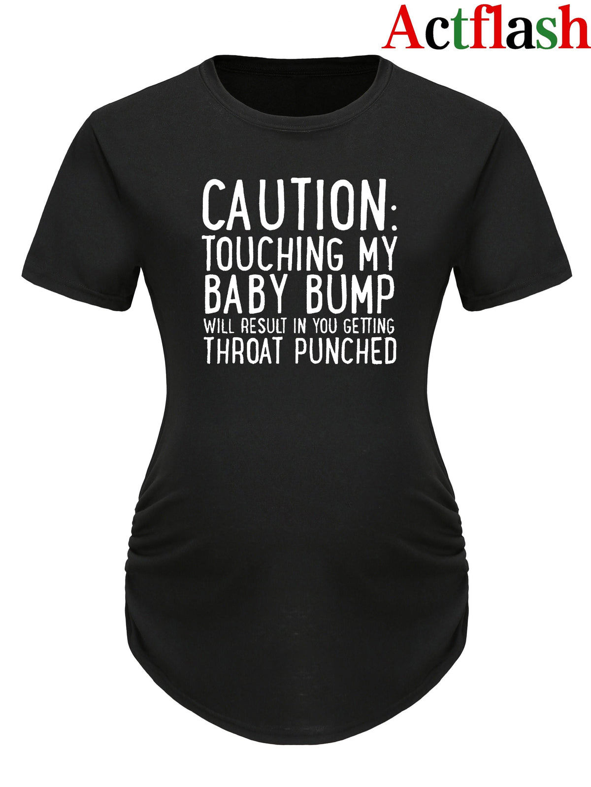 Women's Maternity T-Shirt, Slogan Graphic Print Tees