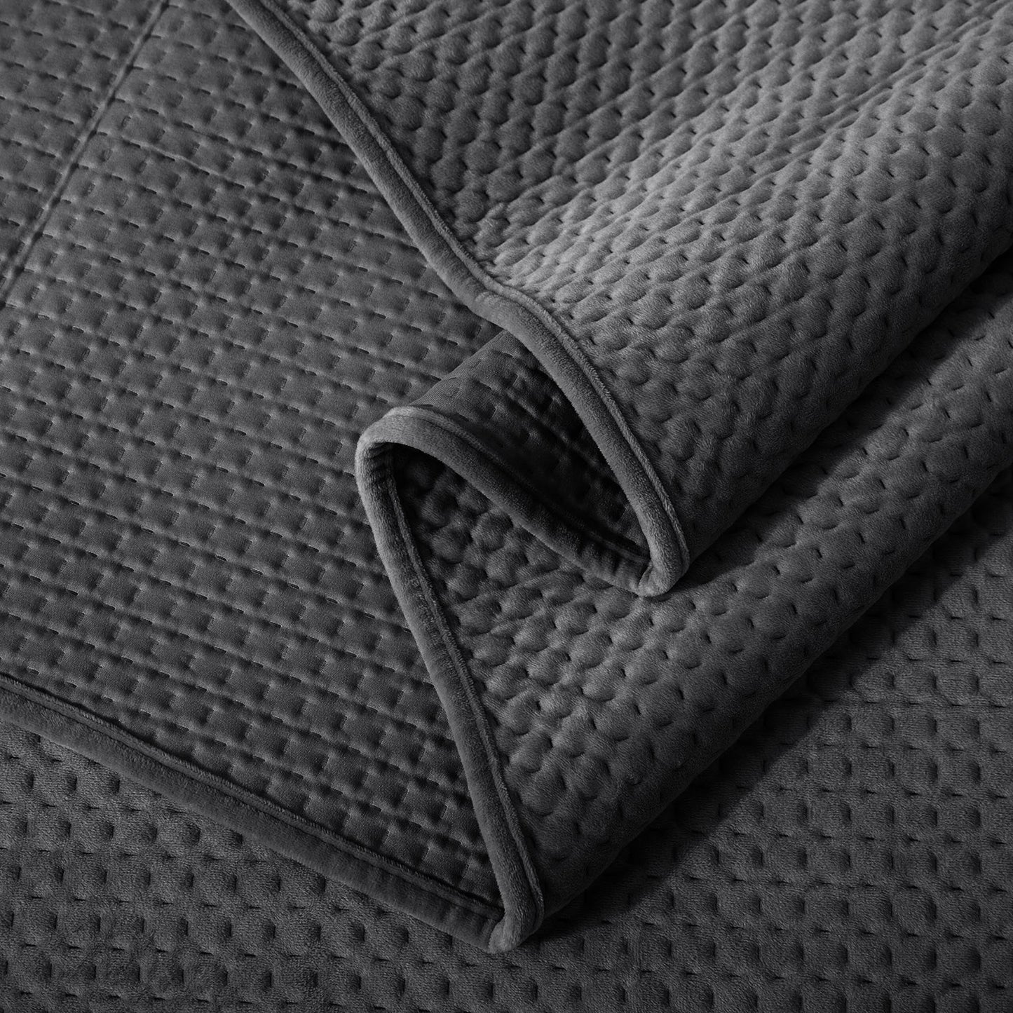 Ultra Soft Plush Poly-Velvet Quilt Set, Queen, King, Room Decor, Graduation Gifts, Fathers Day Gift