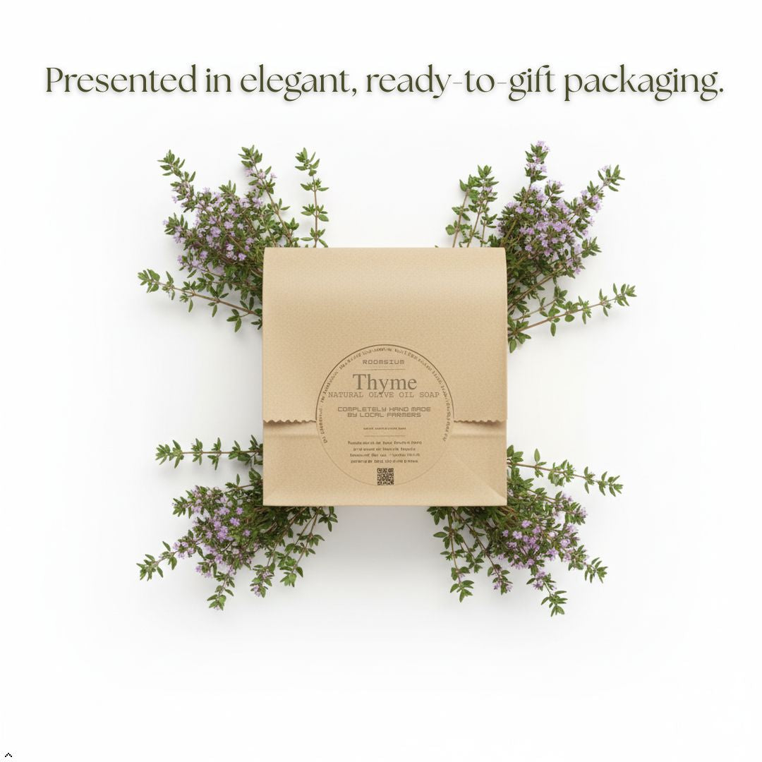 Roomsium Handmade Olive Oil Soap Bars Set 130g (4 Bars)