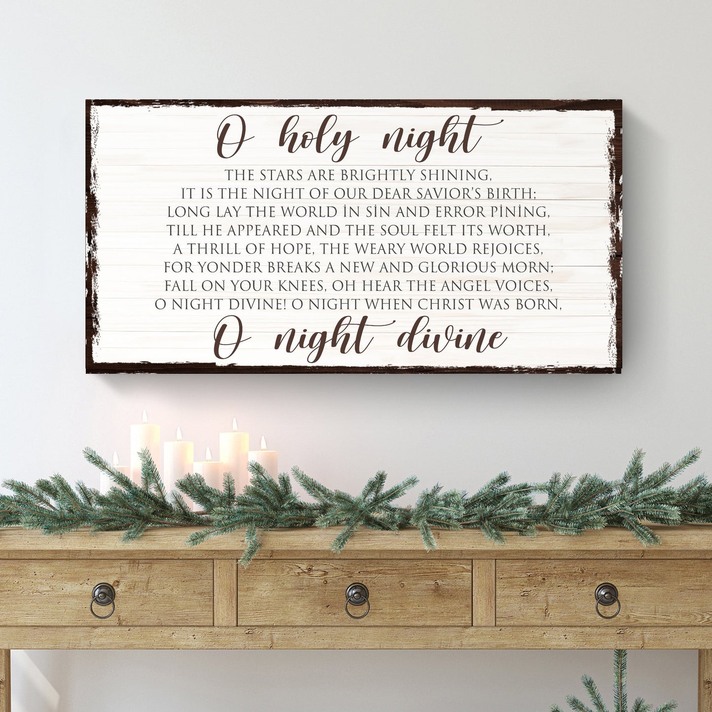 O Holy Night Christmas Sign II