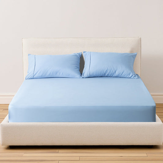 All Season Deep Pocket Fitted Sheet Set with Pillowcases, Room Decor, Graduation Gifts
