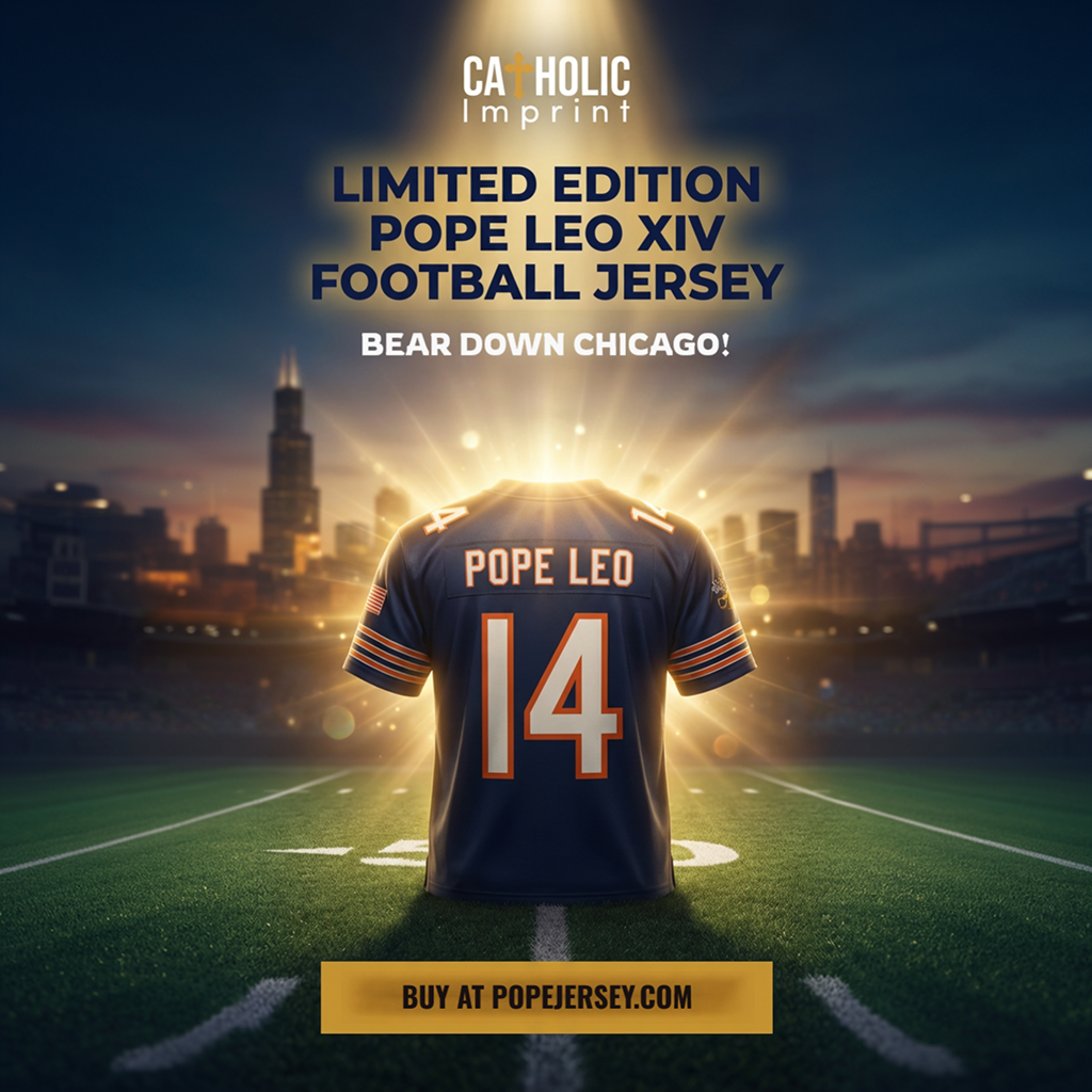 Pope Leo XIV Chicago Fan Football Jersey