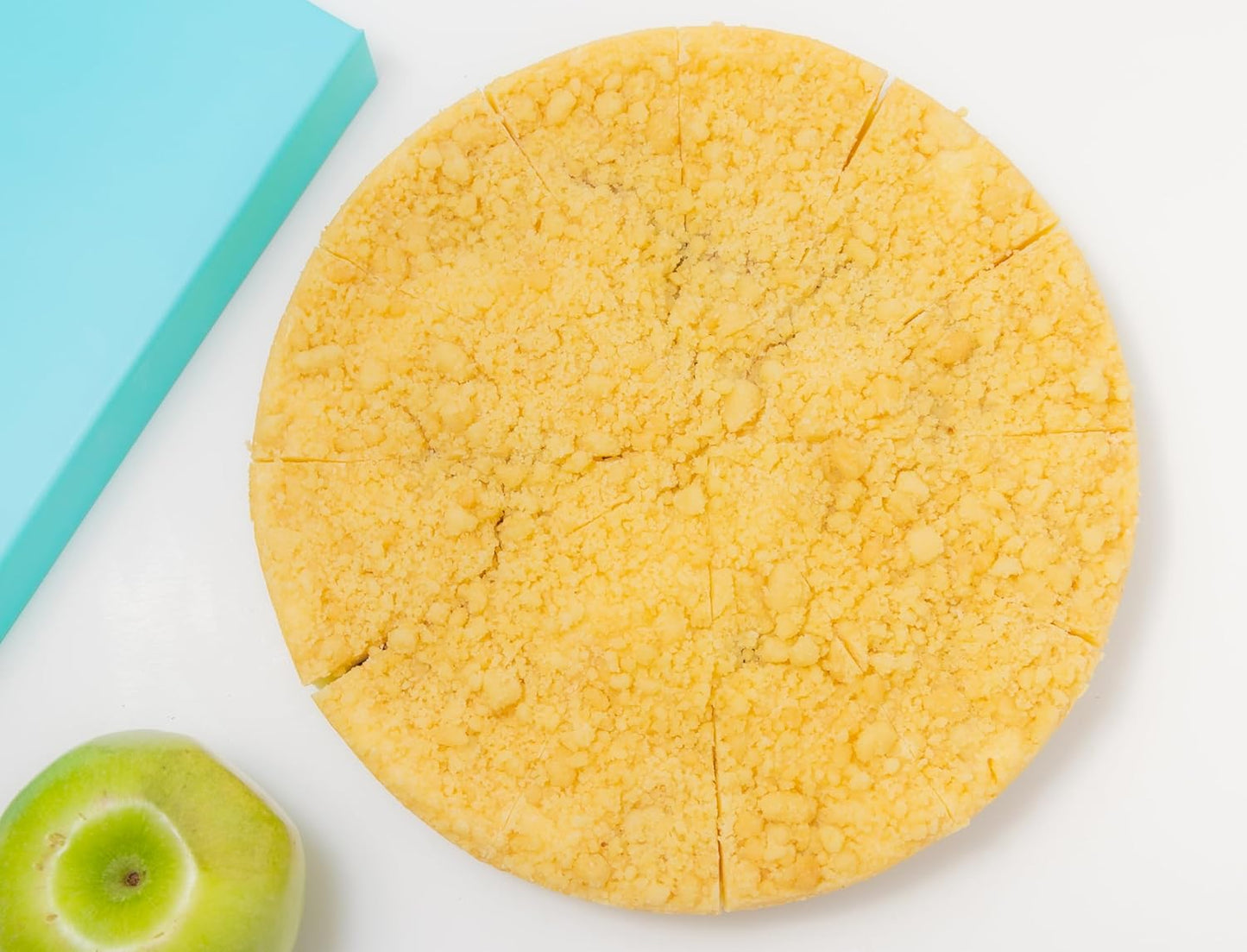 Andy Anand Gourmet Sugar-Free Apple Streusel Cheesecake 9" 2.8 lbs. Keto & Diabetic Friendly, No Added Sugar. Real California Cream Cheese, Artisan, Halal, Reusable Tray