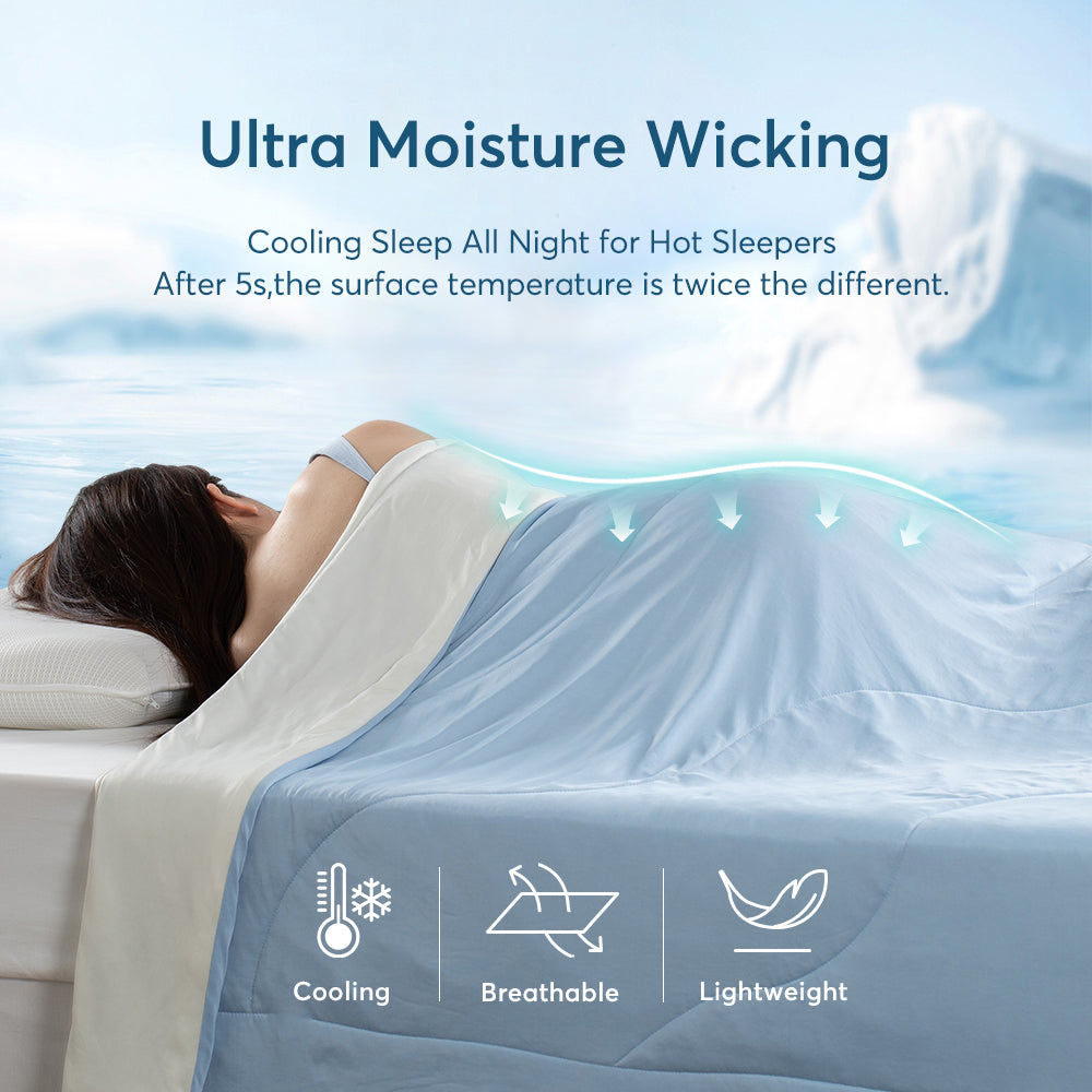 All Season Ultra Soft Cooling Blanket Comforter, Hypoallergenic and Breathable, Room Decor, Graduation Gifts