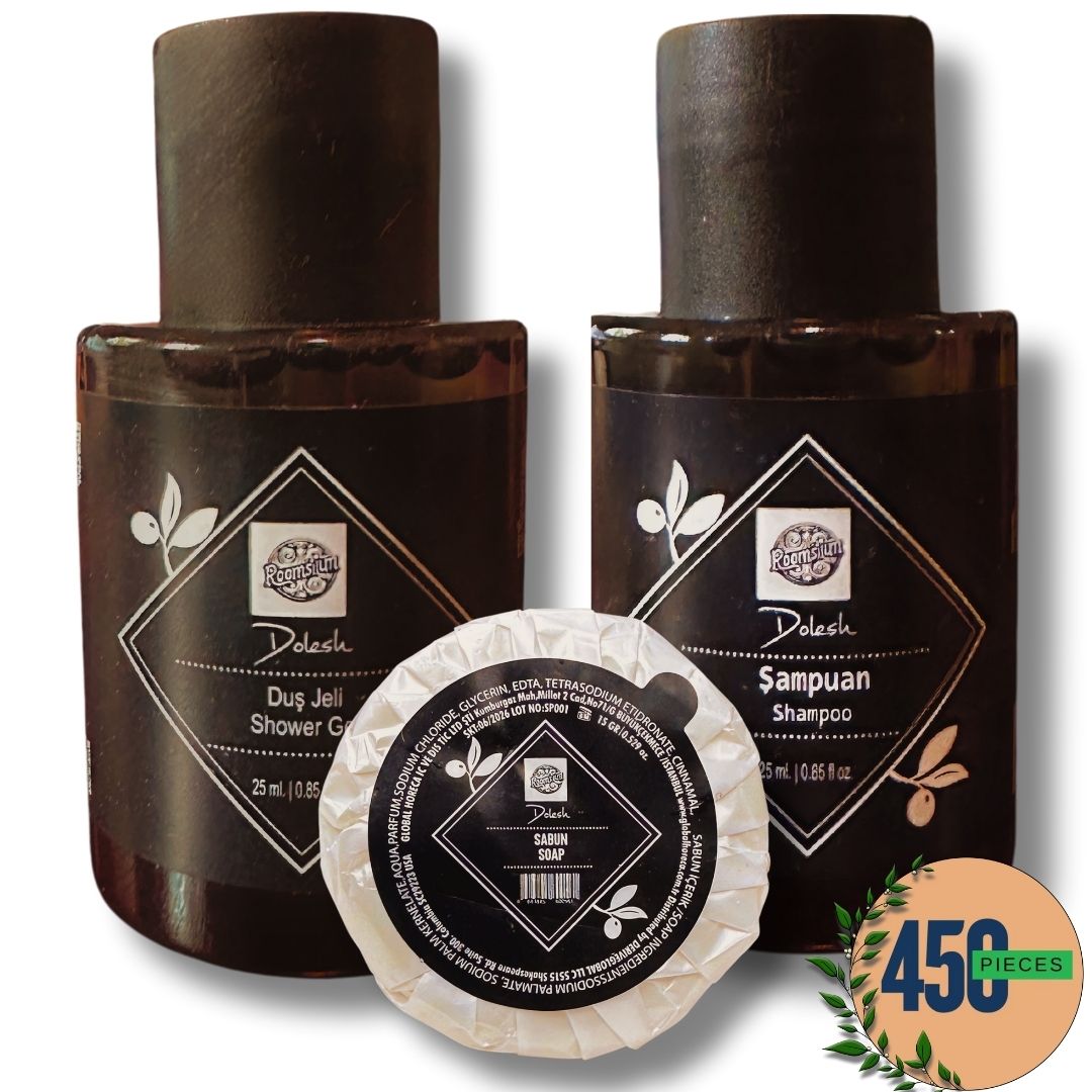 Roomsium Bulk Hotel Amenities 30-Piece Bathroom Supplies Set