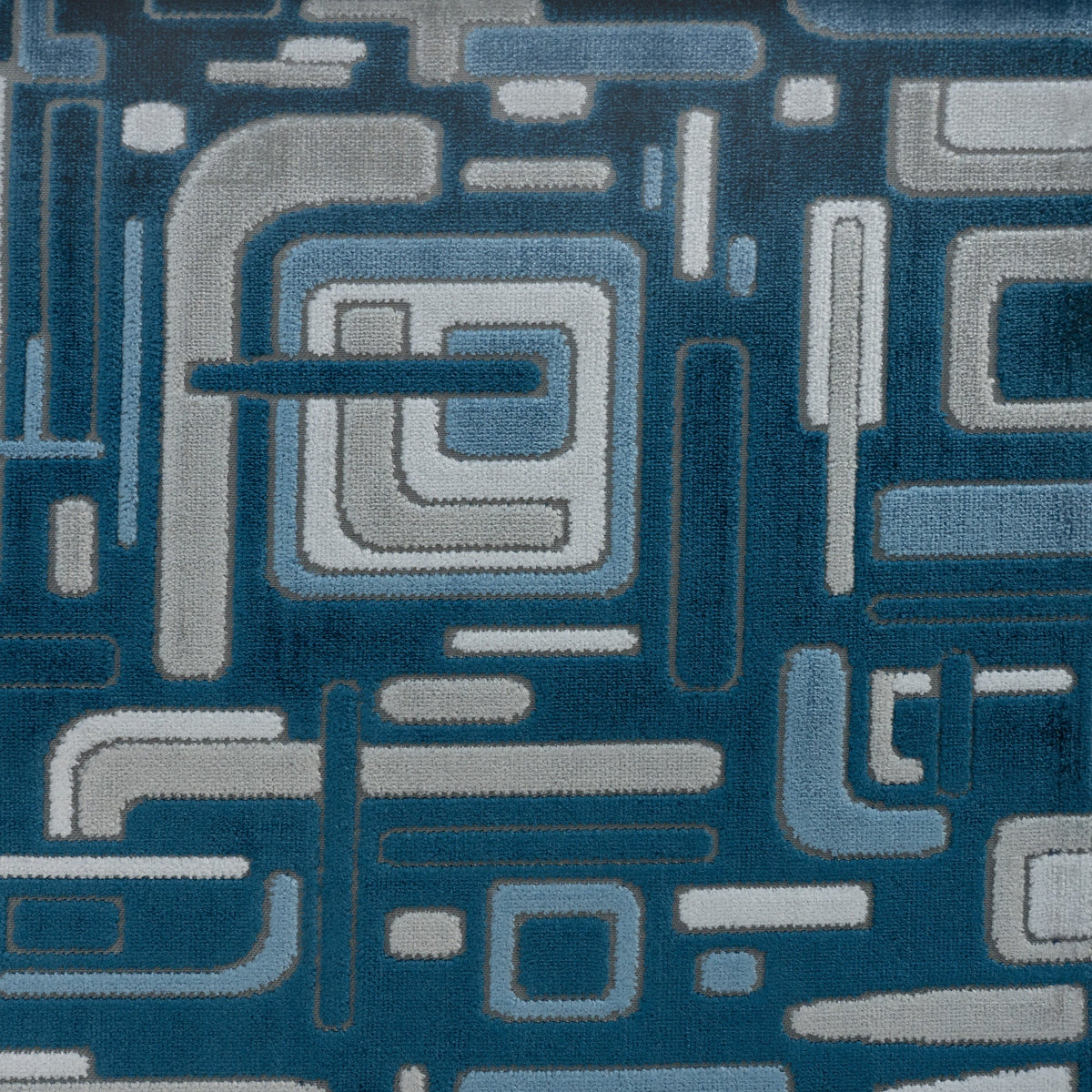 RIGHT ANGLE - MULTI-PURPOSE CUT VELVET UPHOLSTERY FABRIC BY THE YARD