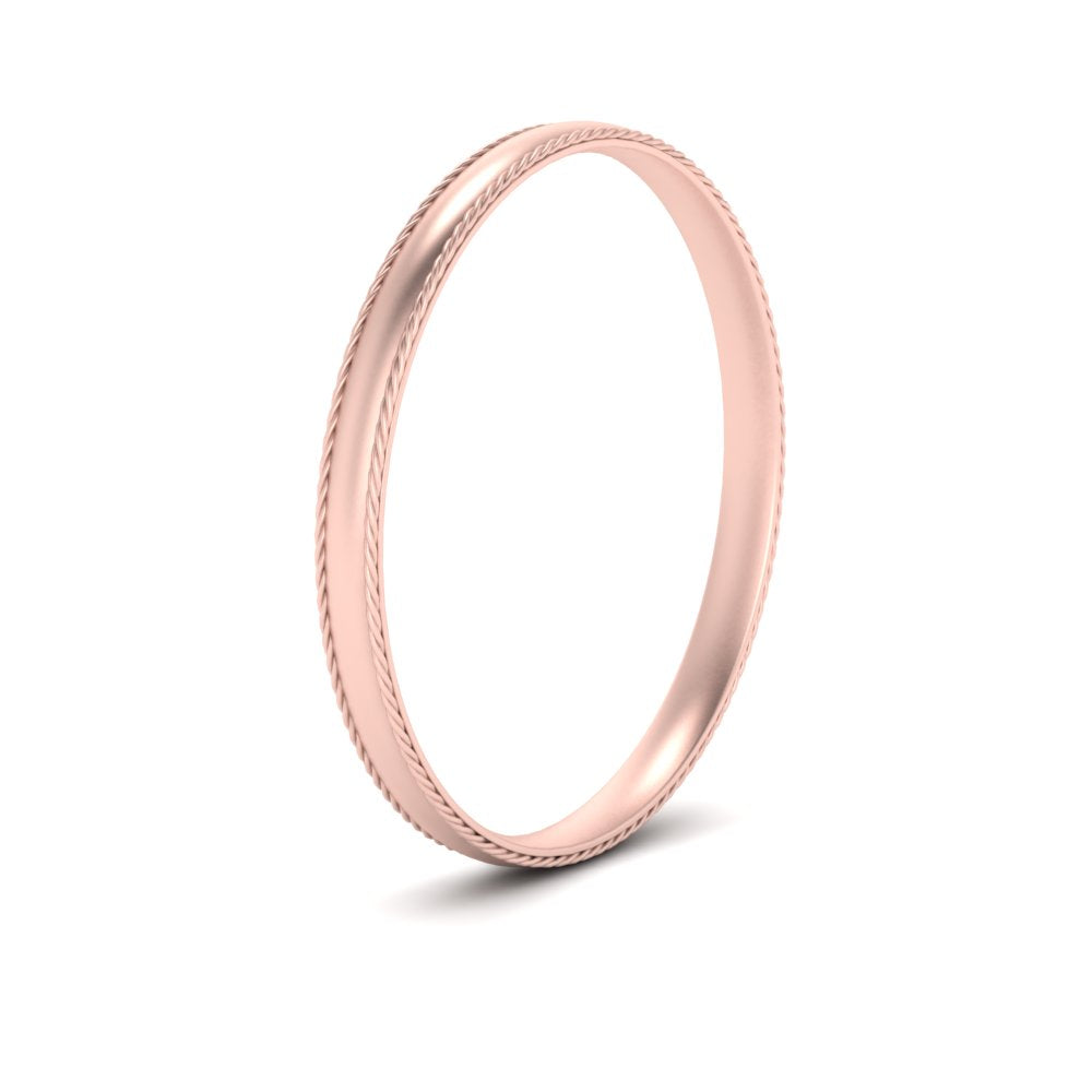 Rope Design Comfort Fit Mens Band