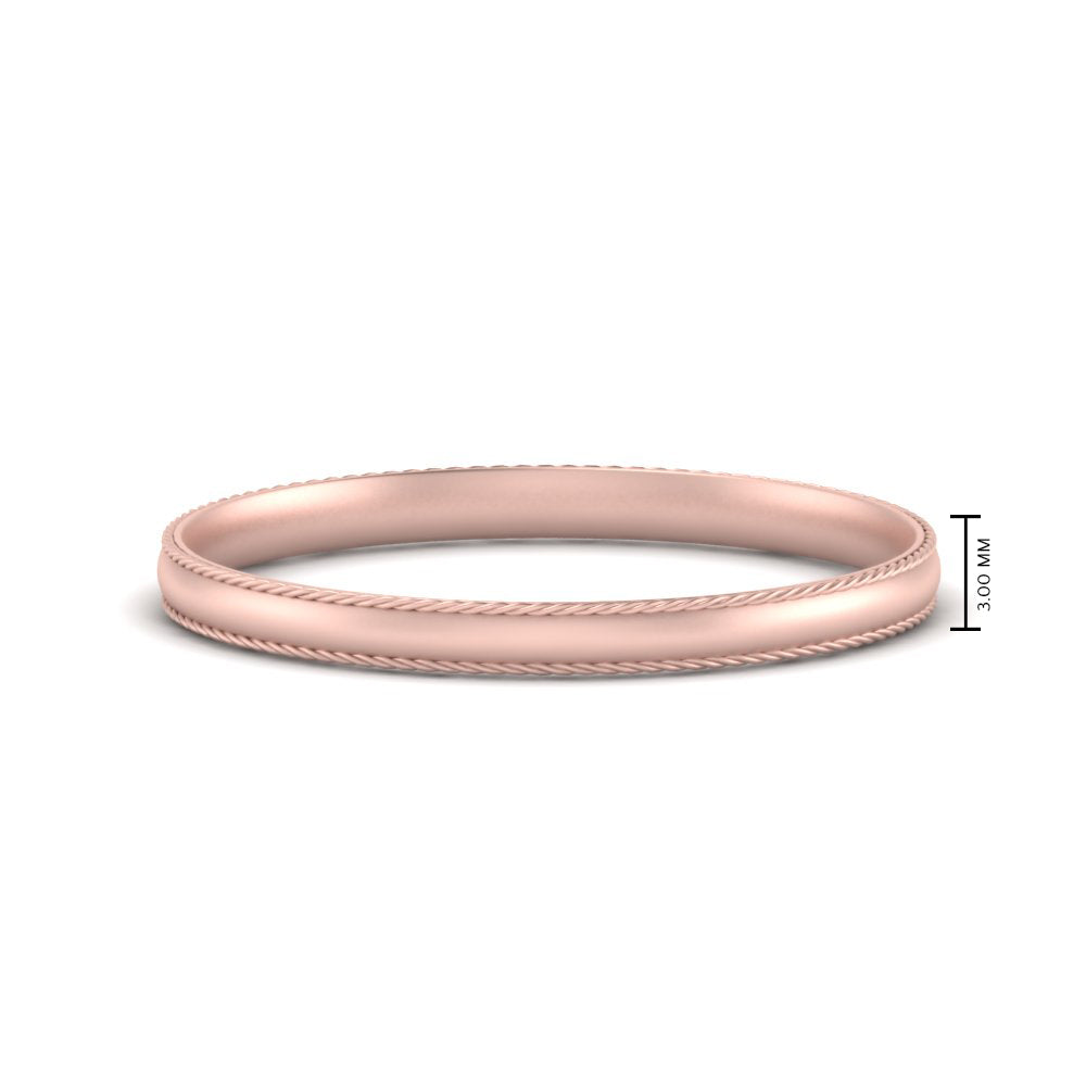 Rope Design Comfort Fit Mens Band