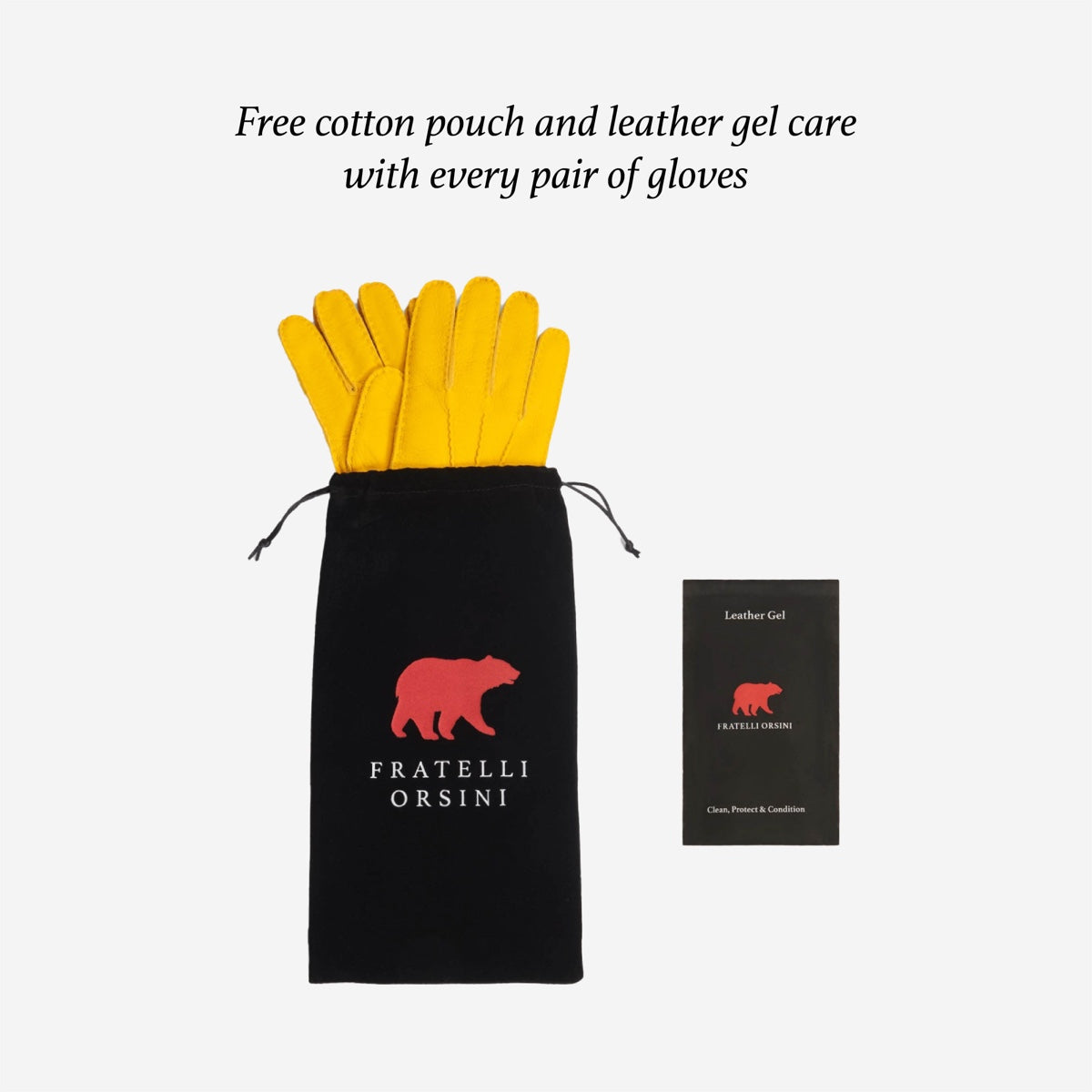 FC04 (cognac) - Women's Italian cashmere lined leather gloves