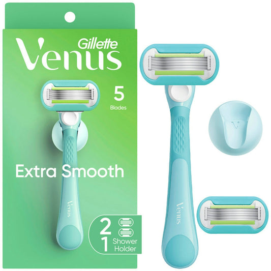 Gillette® Venus Extra Smooth 5-Blade Razor with 2 Refill Cartridges