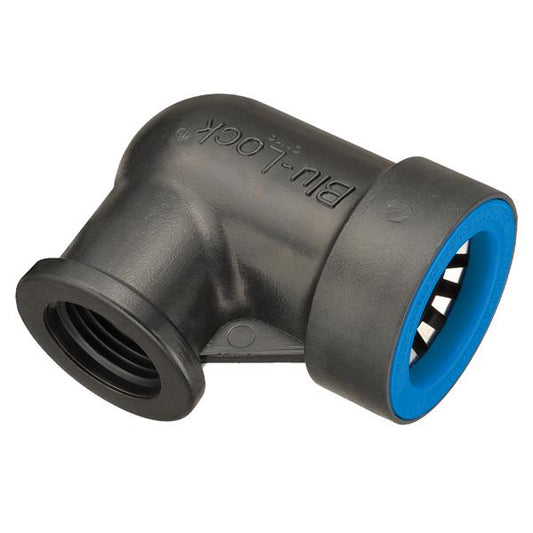 3/4" x 1/2" Blu-Lock Female Pipe Thread Elbow
