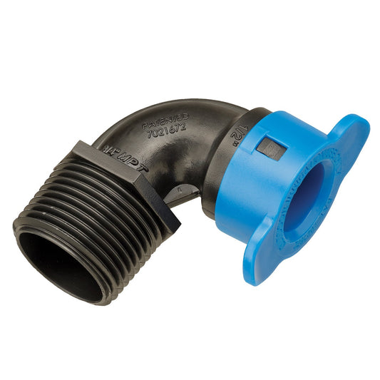 1/2 in. x 3/4 in. Blu-Lock Male Pipe Thread Elbow