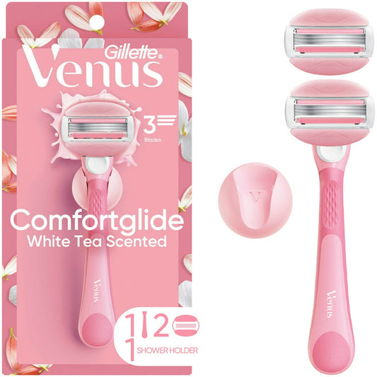 Gillette® Venus ComfortGlide White Tea Razor with 2 Refill Cartridges