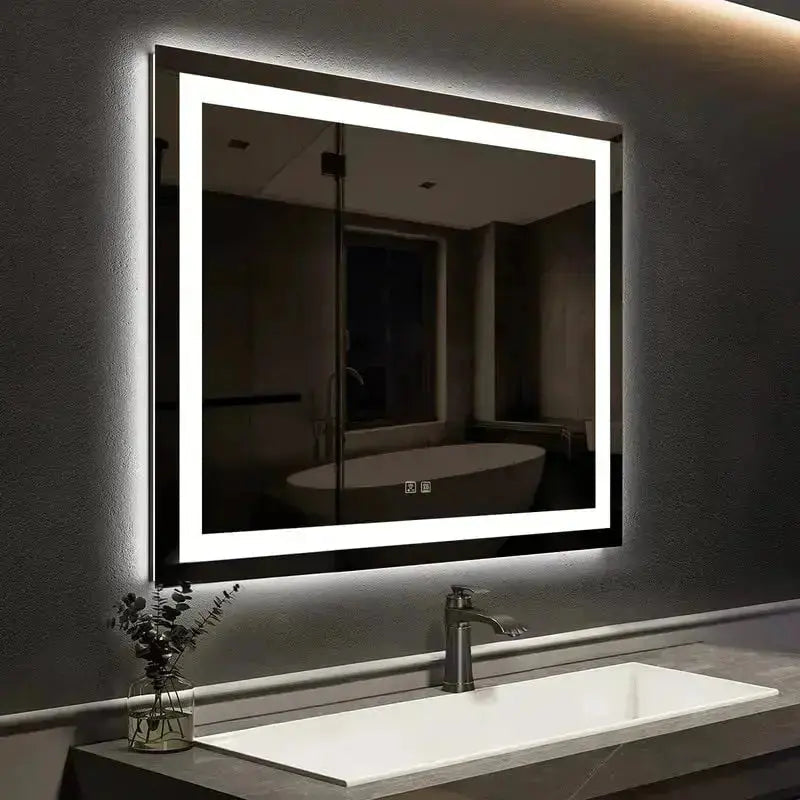 36 x 24  Inch Center Glow LED Bathroom Mirror