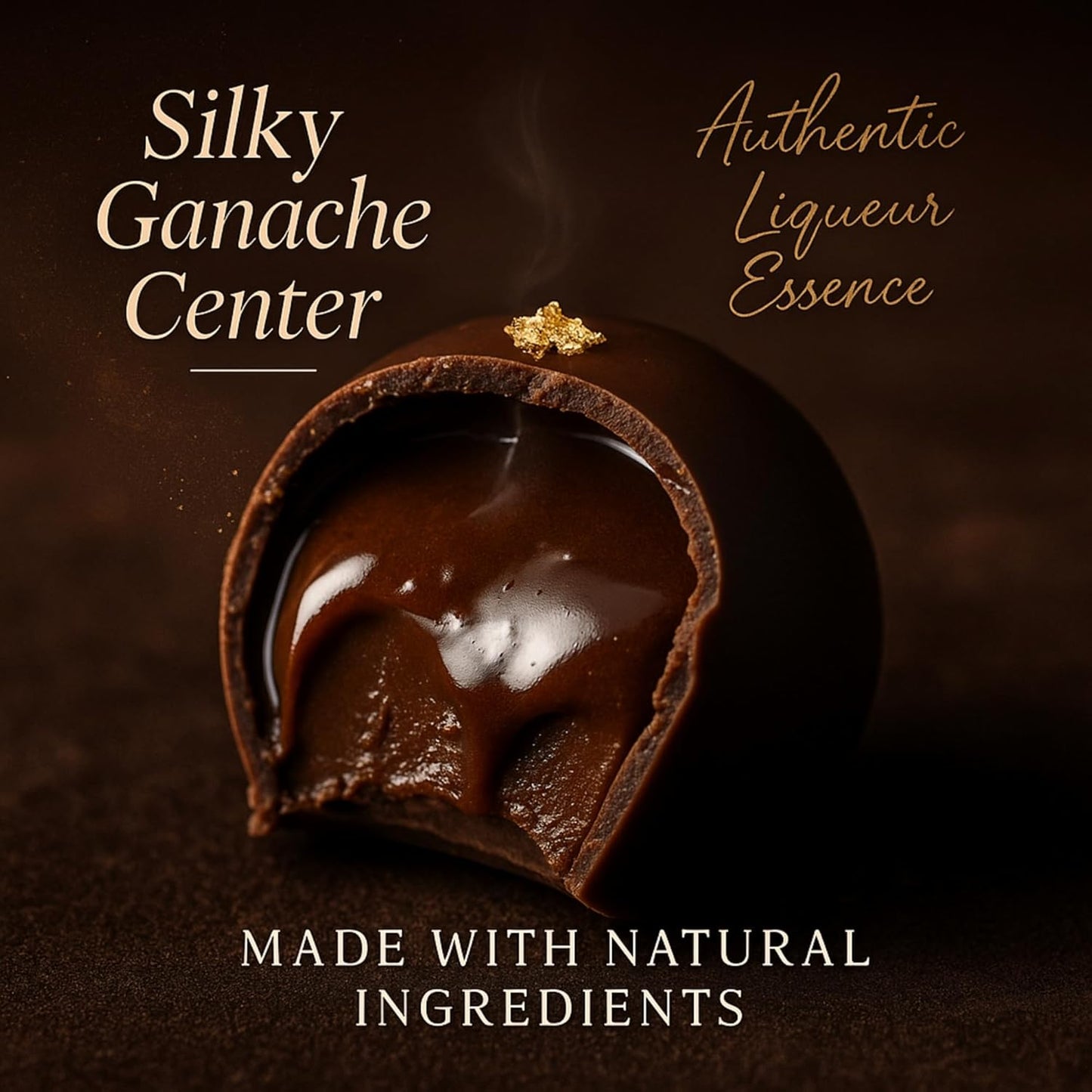 Andy Anand Gluten Free Belgian Dark Chocolate Truffles – Champagne, Rum, Amaretto & Black Forest, 16 Pc Gift Box, 8 Oz