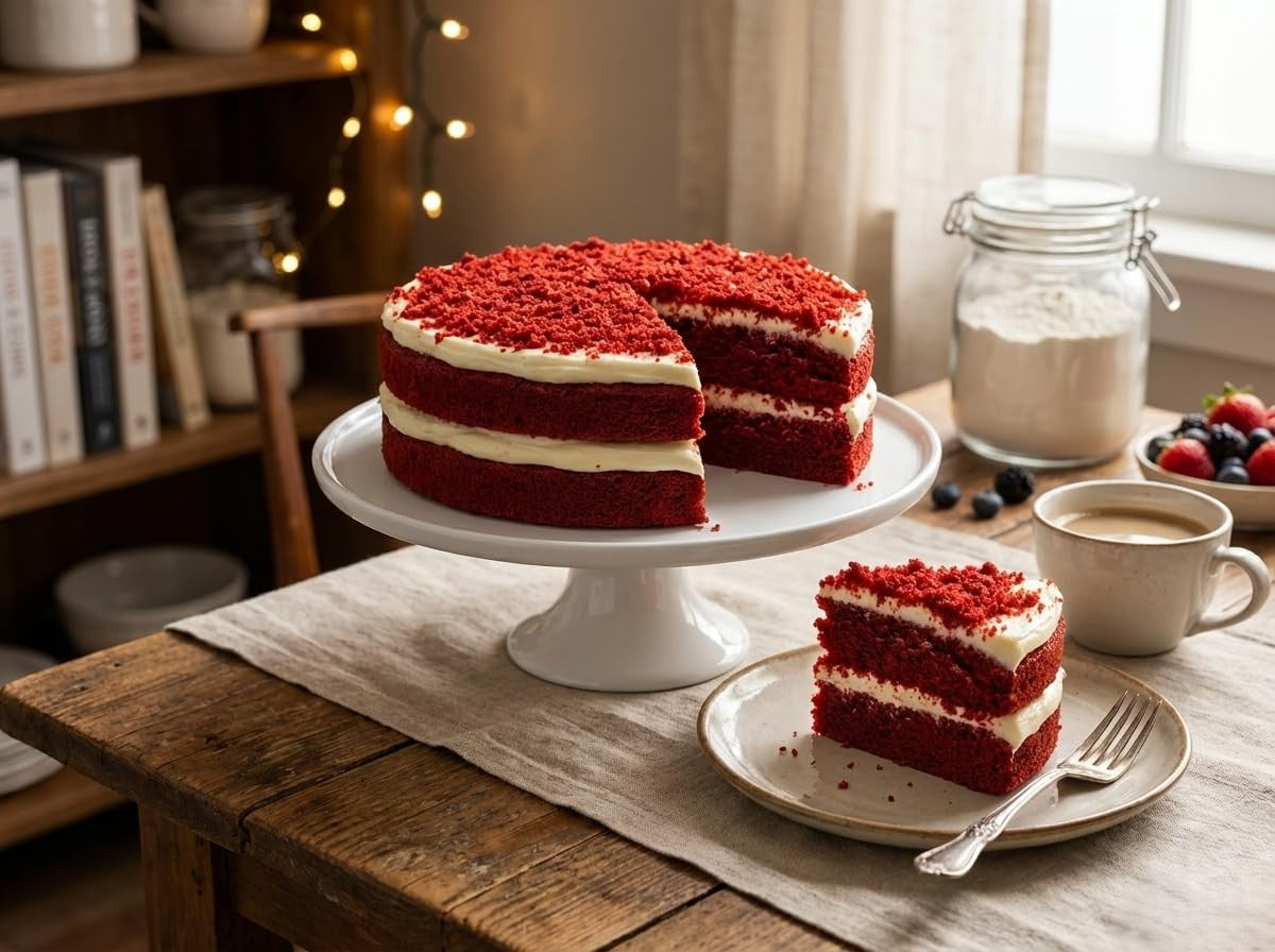 Andy Anand Sugar Free Red Velvet Cake – Keto & Diabetic Friendly, Belgian Chocolate, Moist & Rich, No Preservatives, 2.4 lb Gourmet Gift