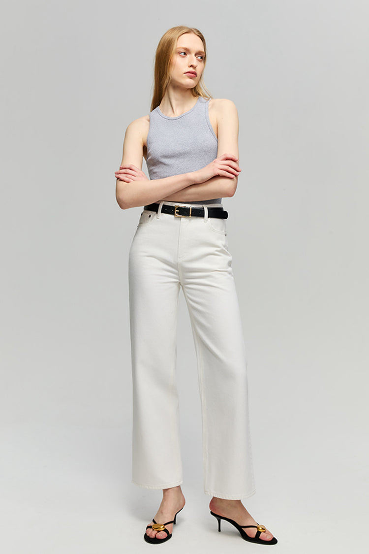 The City Crop Wide Jeans HJ009