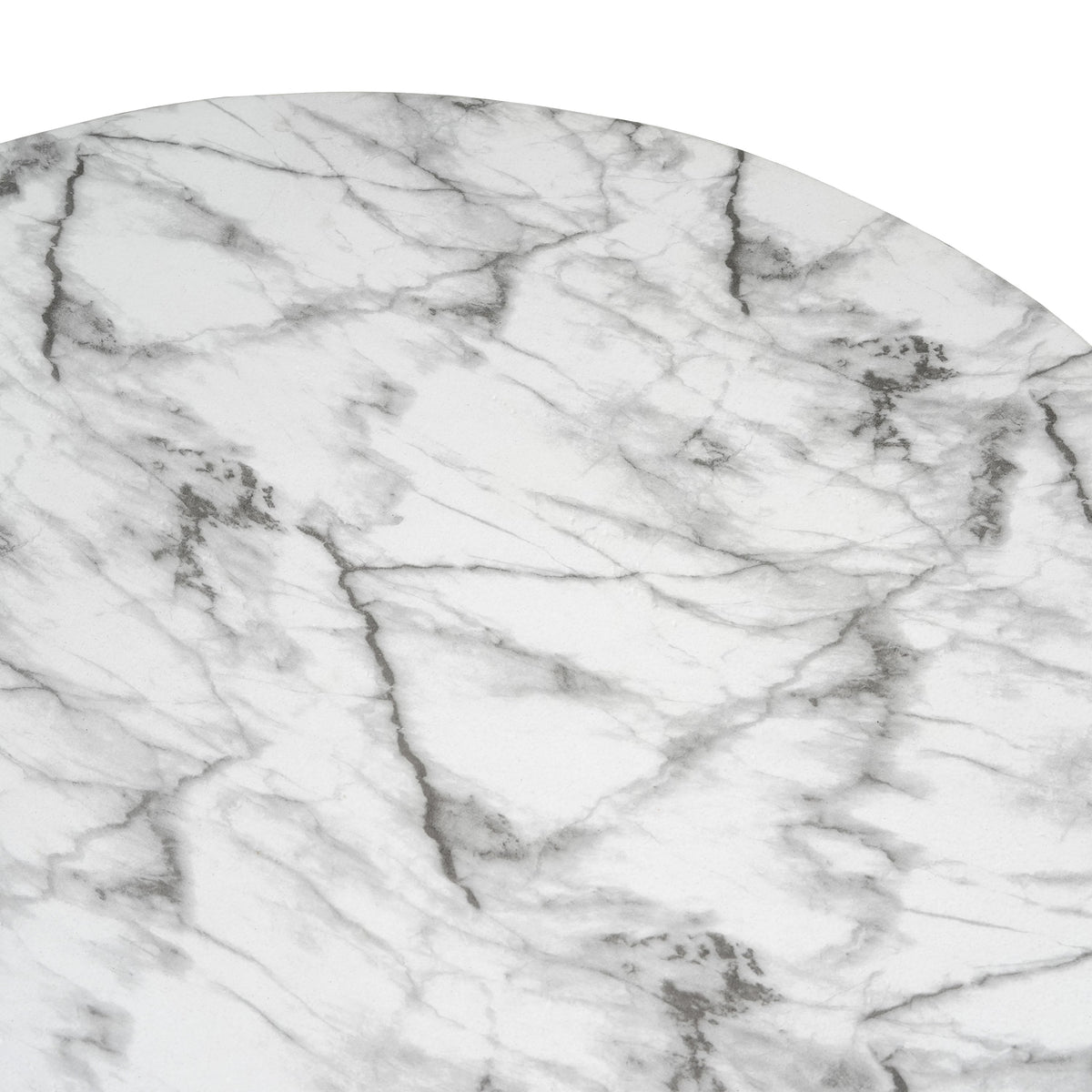 MGO Faux Marble Coffee Table with Handcrafted Finish - White Marble