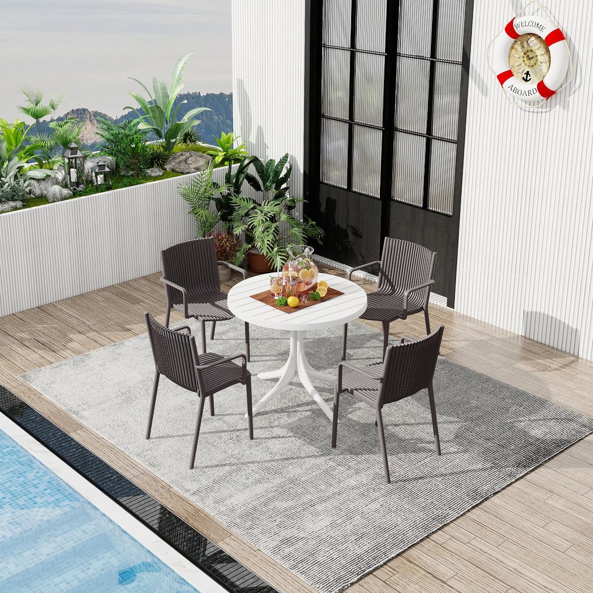 Summer 4pcs Warm Patio Furniture Set