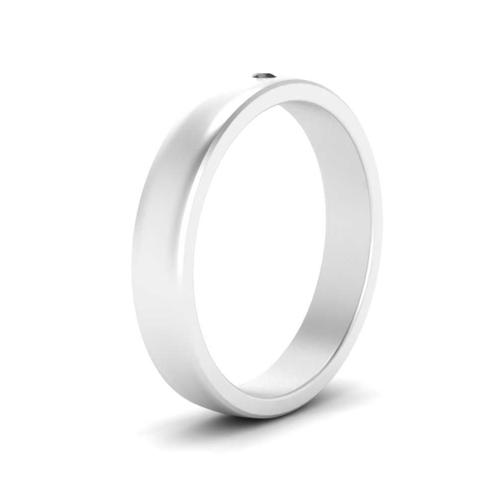 Round Diamond Classic Mens Band