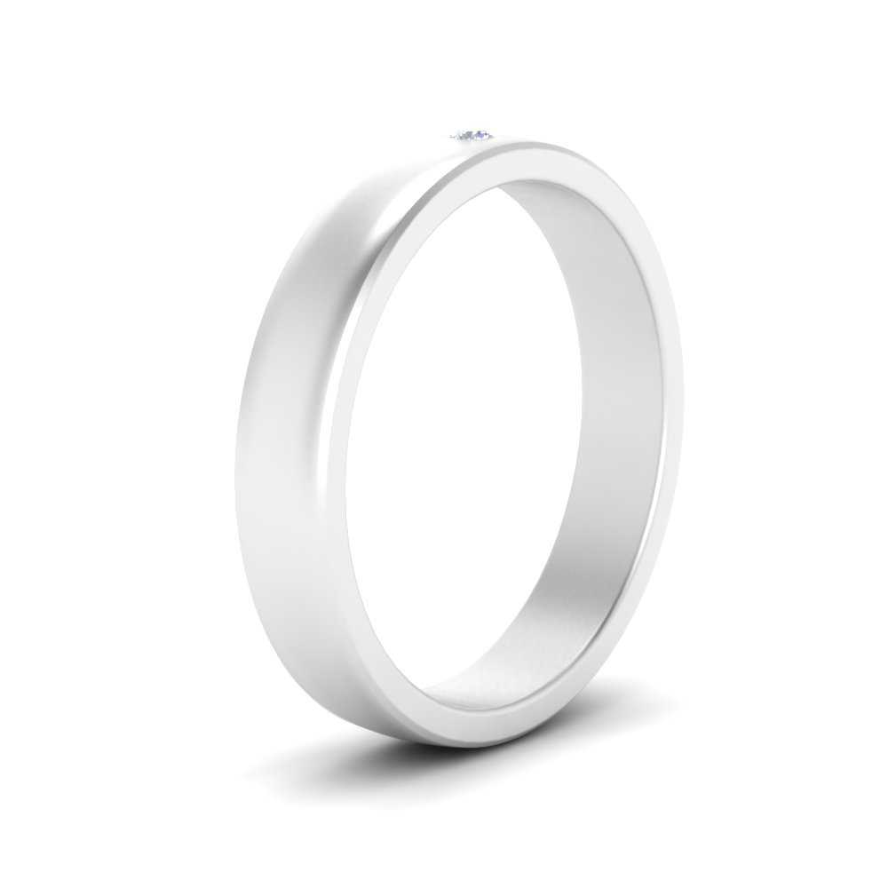 Round Diamond Classic Mens Band
