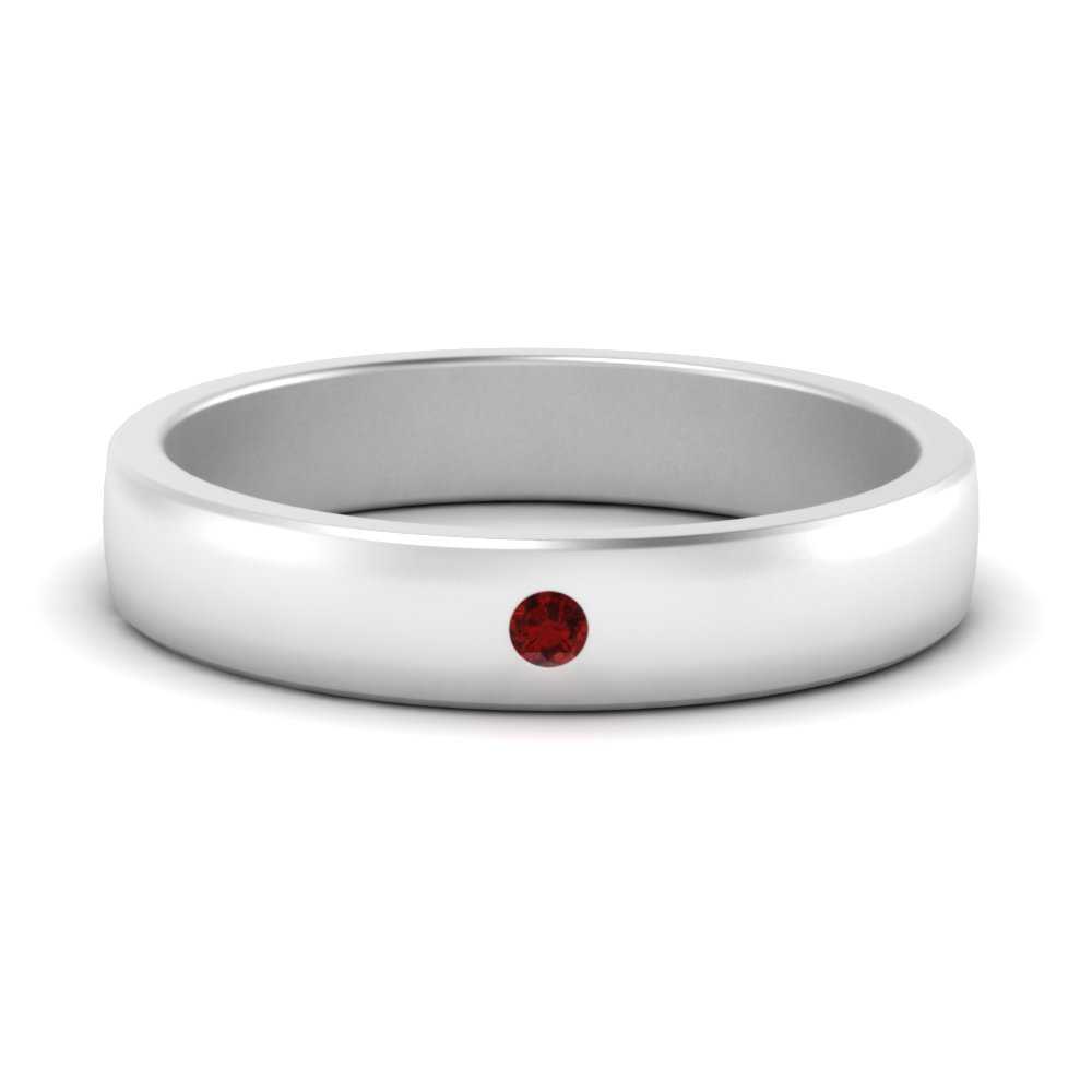 Round Diamond Classic Mens Band
