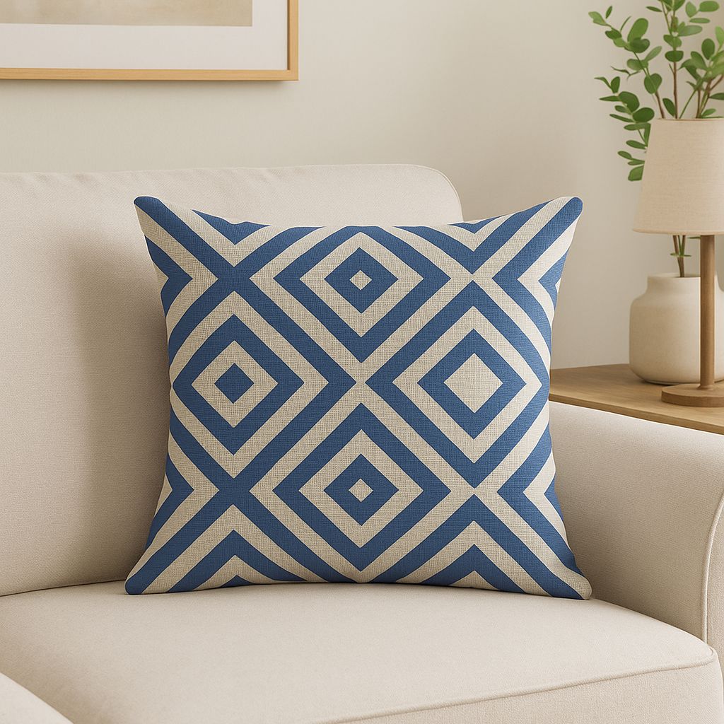 18''x18'' geometric print throw pillow | 5 unique designs colorful modern & abstract patterns | eclectic accent | insert included