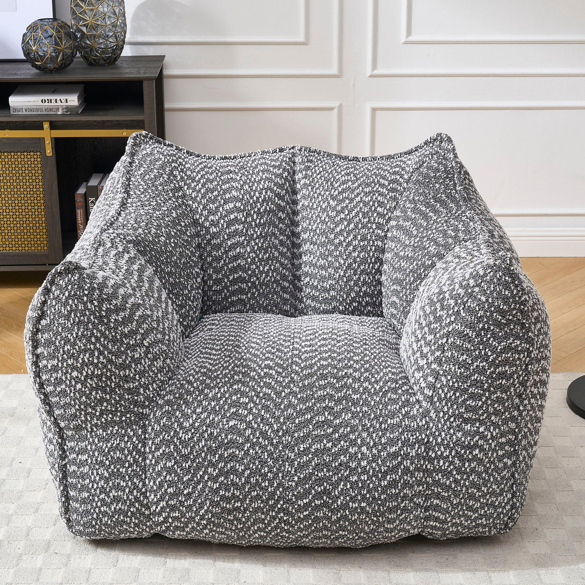 Chenille Arm Chair with Highly Resilient Foam - Multiple Colors