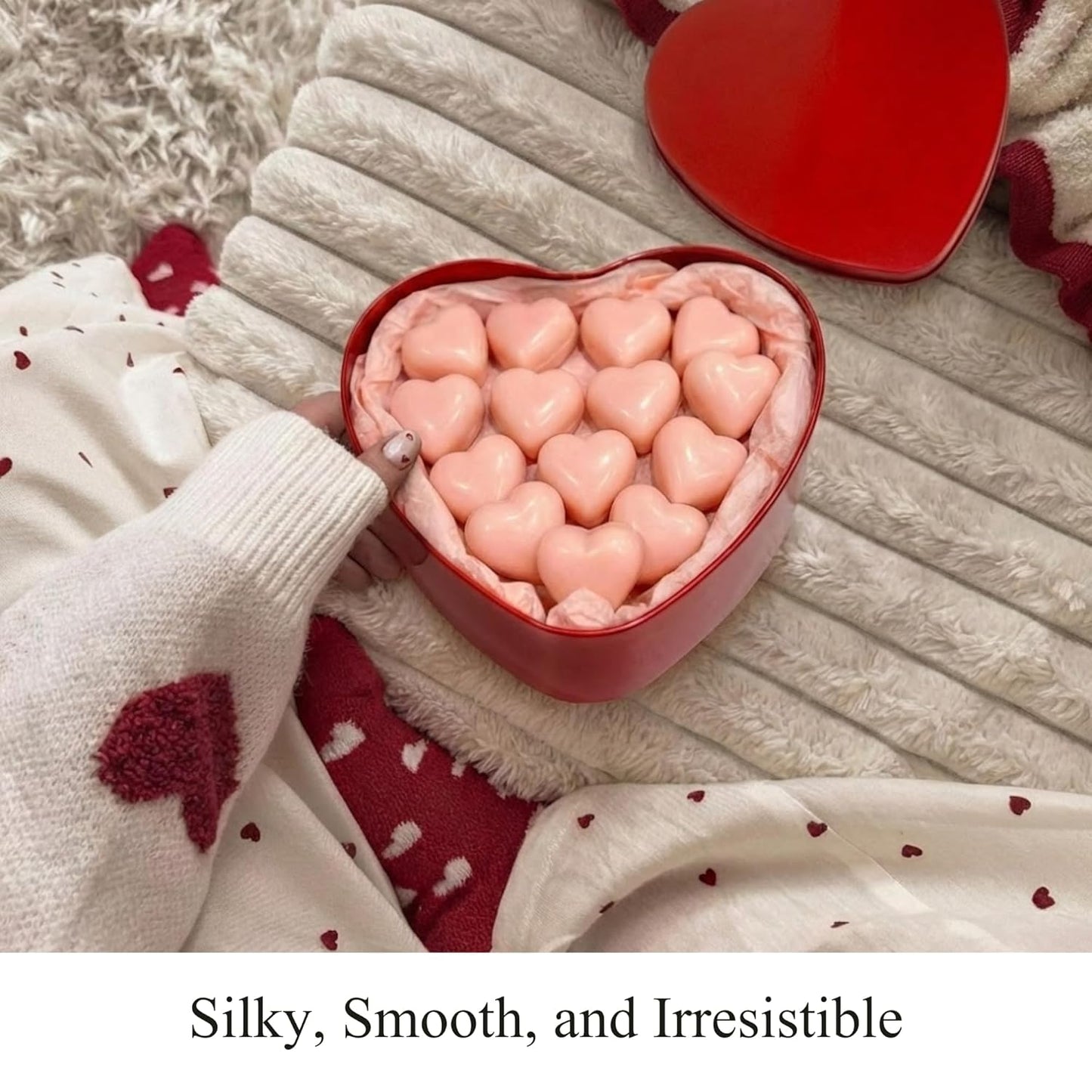 Andy Anand Gluten Free Ruby Chocolate Hearts Truffles 18 Pc – 60% Cacao, Nut Free, Gourmet Metal Box, Silky Rich Gift for White Chocolate Lovers