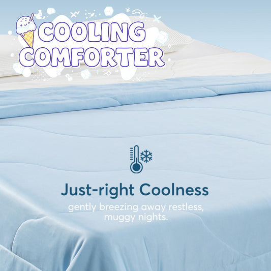 All Season Ultra Soft Cooling Blanket Comforter, Hypoallergenic and Breathable, Room Decor, Graduation Gifts