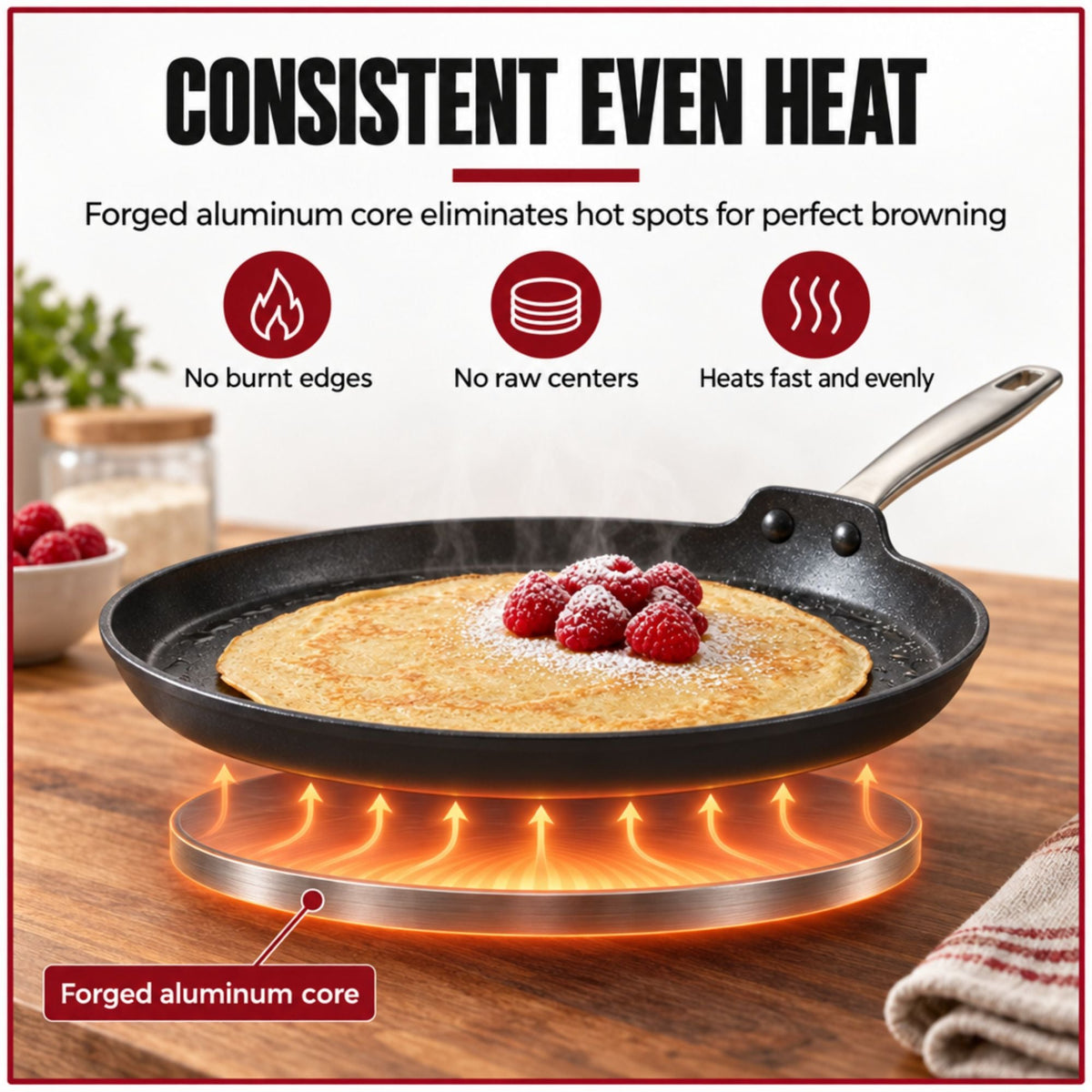 Ceramic Nonstick Crepe Pan, 10"