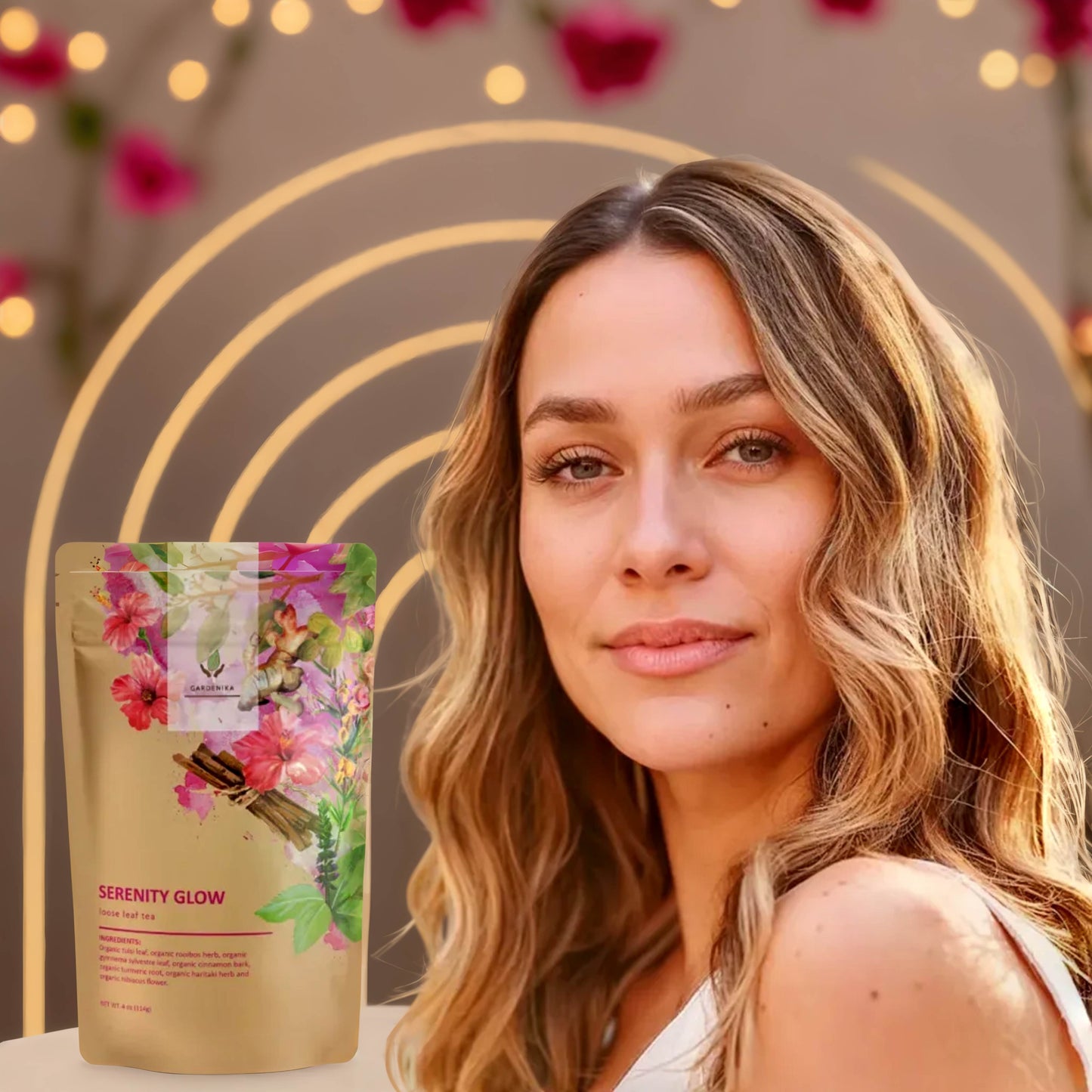 Serenity Glow Tea, Metabolism Support | Ayurvedic Blend | Organic