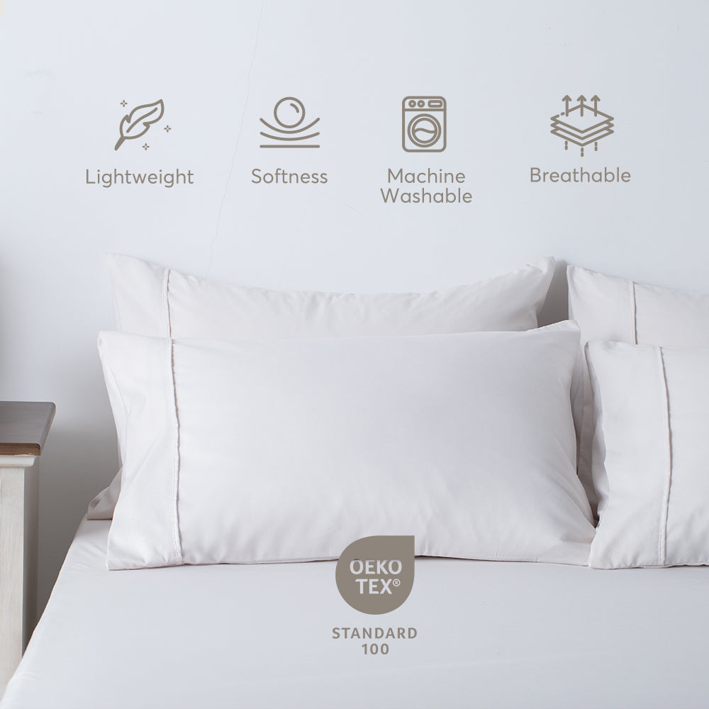 All Season Deep Pocket Fitted Sheet Set with Pillowcases, Room Decor, Graduation Gifts