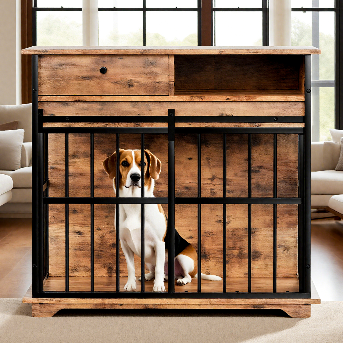 Wooden Dog Cage Furniture for Small Dogs