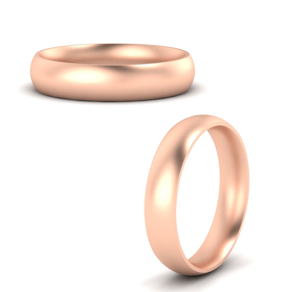 Minimalist 4mm Mens Wedding Band