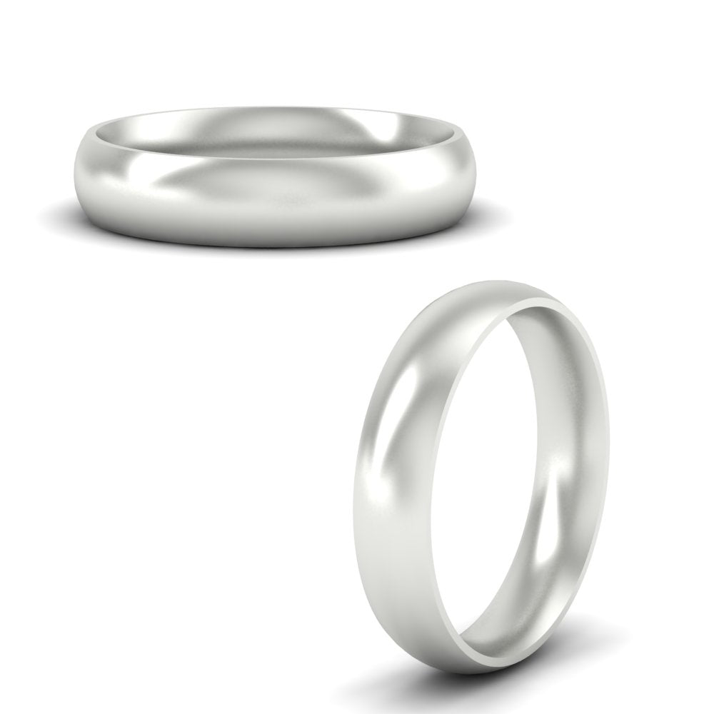 Minimalist 4mm Mens Wedding Band