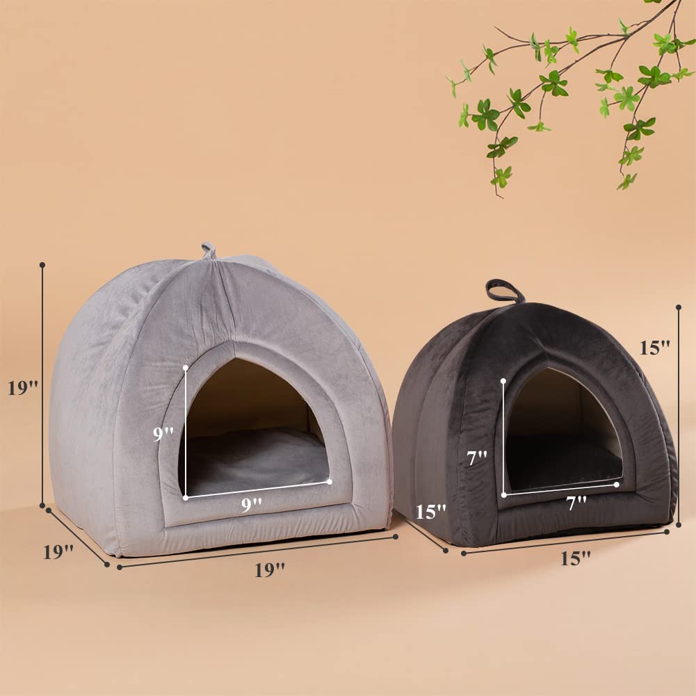 Cat Bed, Lovely Tent with Removable Washable Pillow Cushion