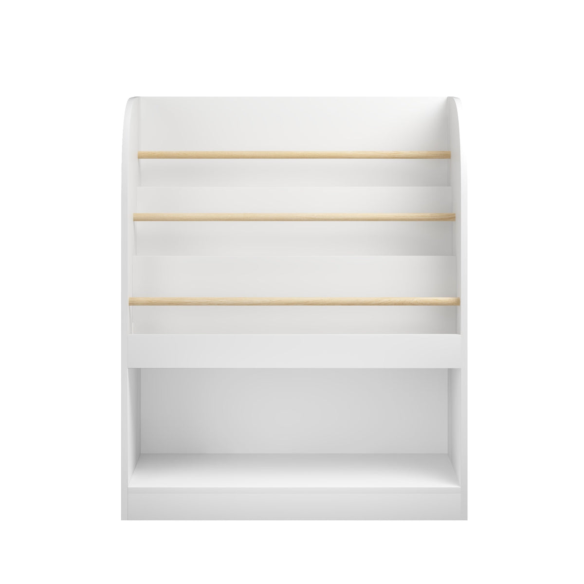 Kids Bookshelf with 3-Tier Front-Facing Display & Toy Storage
