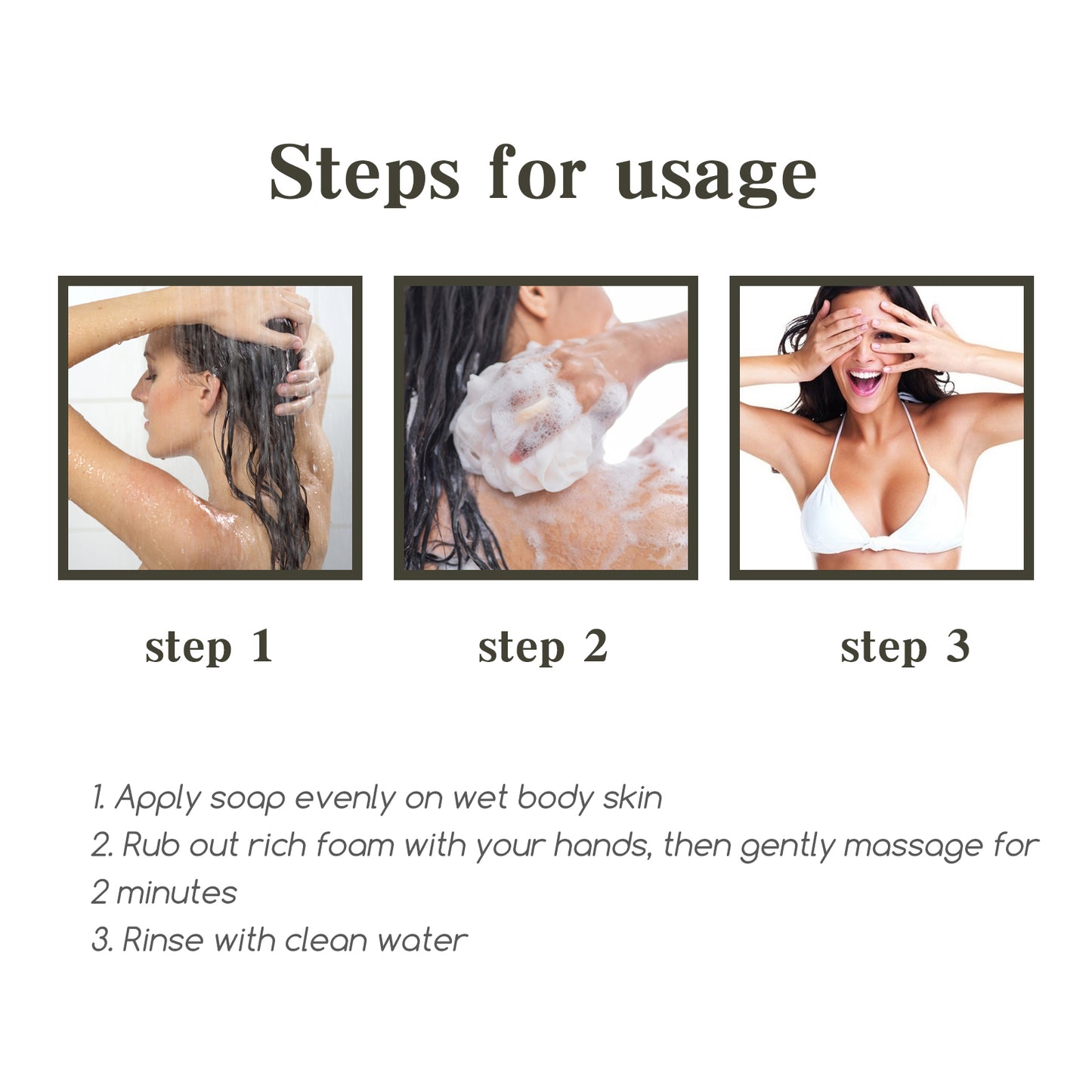 Bamboo Charcoal Black Prickly Skin Soap, Bamboo Charcoal Brightening Skin Whitening Body Cleansing Soap