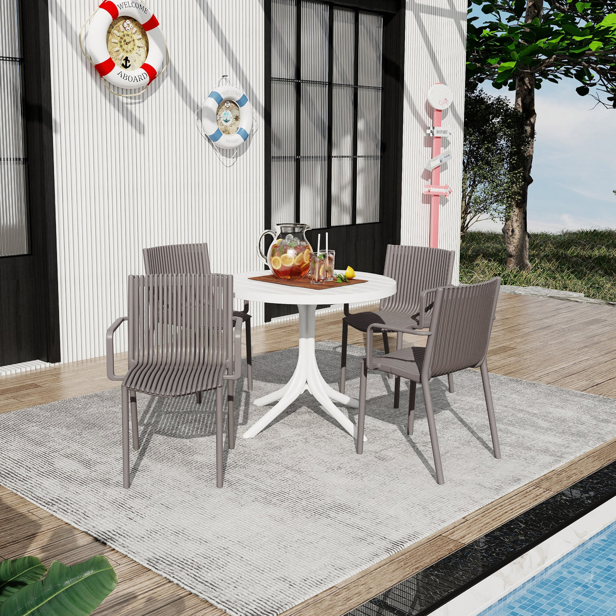Summer 4pcs Warm Patio Furniture Set