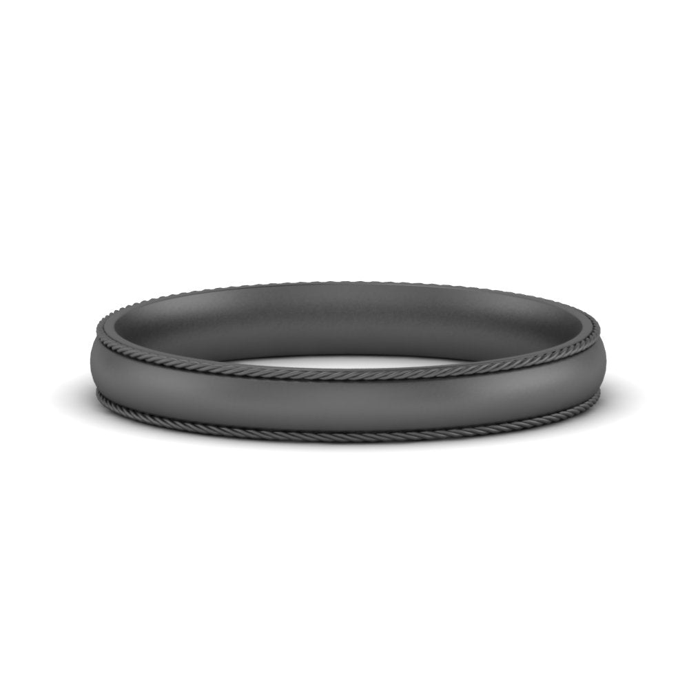 Rope Design Comfort Fit Mens Band