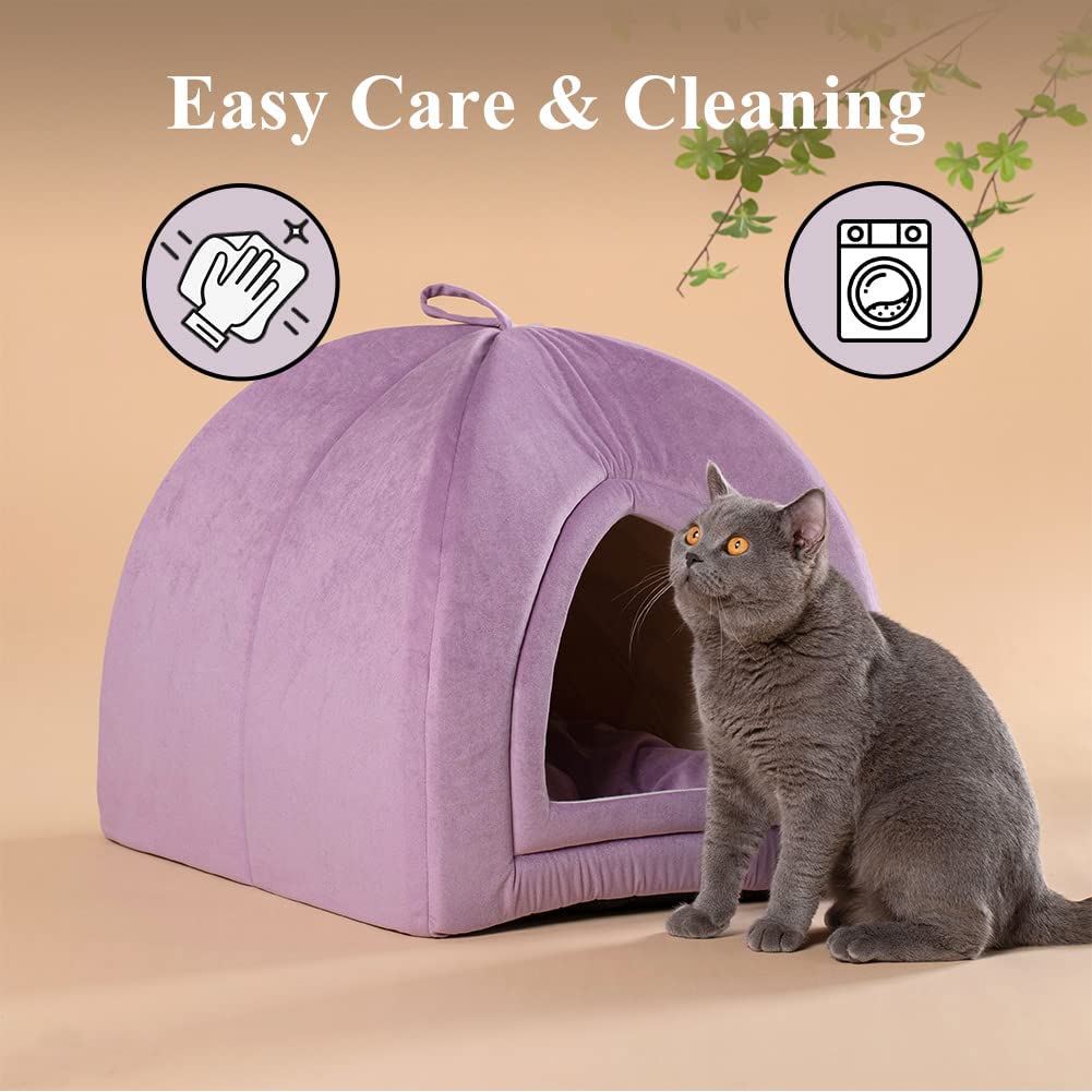 Cat Bed, Lovely Tent with Removable Washable Pillow Cushion