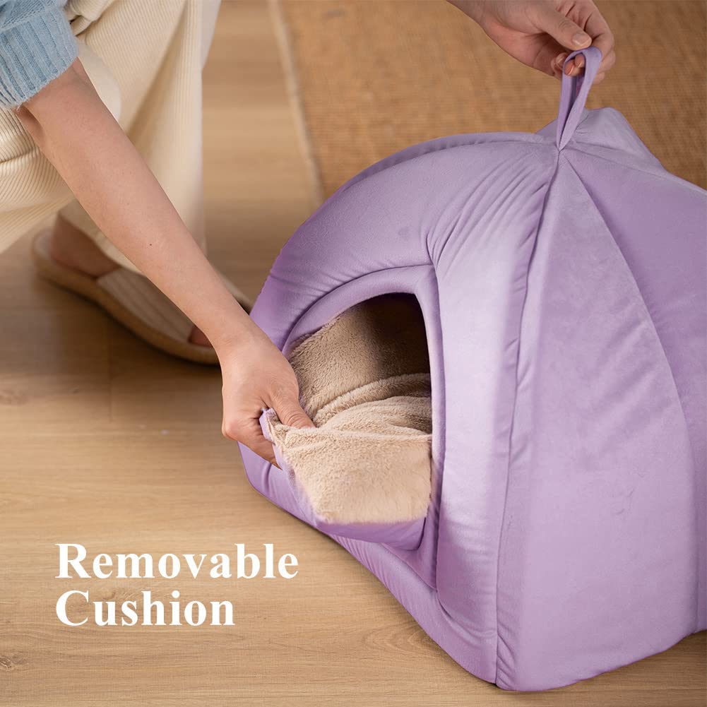 Cat Bed, Lovely Tent with Removable Washable Pillow Cushion